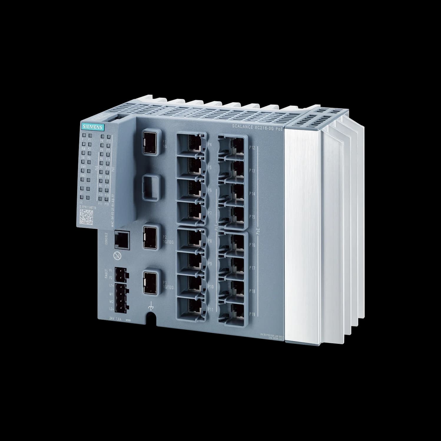 6GK5216-3RS00-2AC2_Управляемый PoE-коммутатор SCALANCE XC216-3G PoE (DC 24 В)