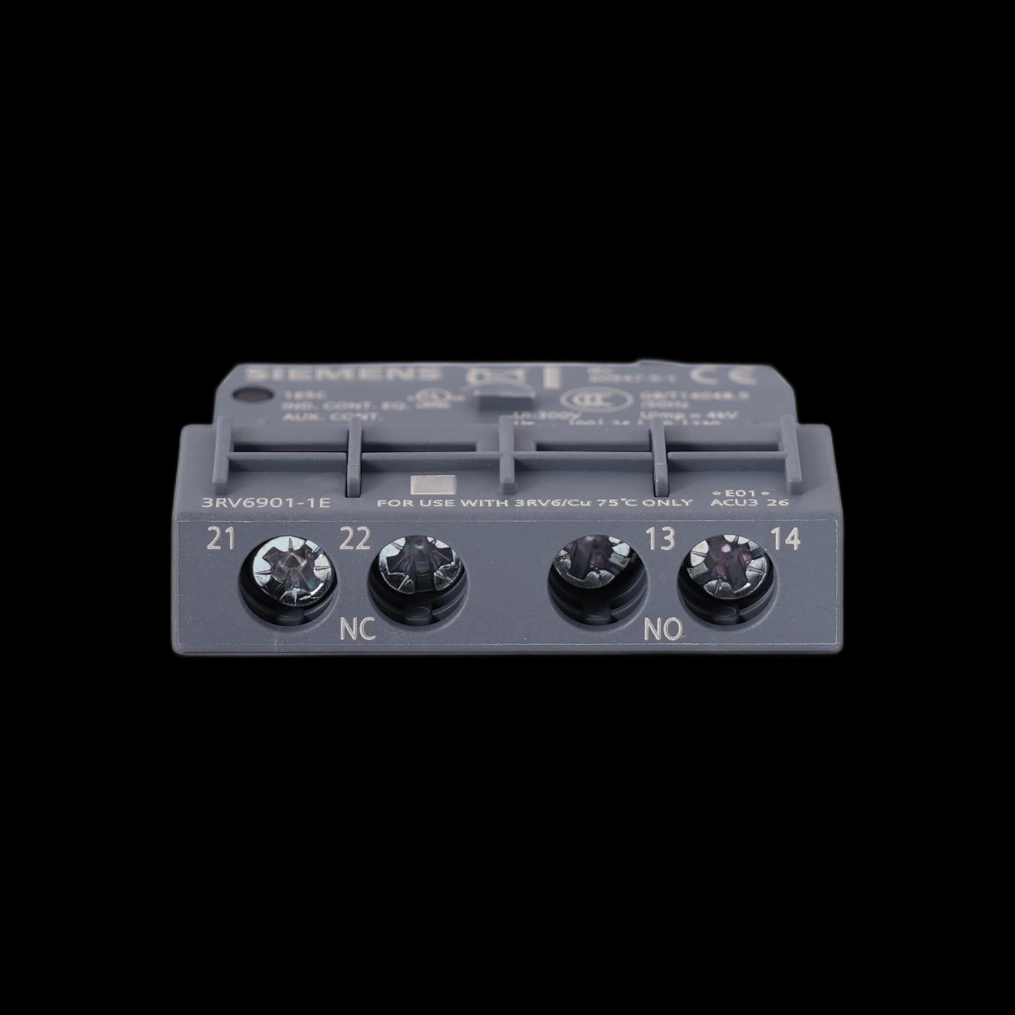 3RV6901-1E_Фронтальный блок-контакт 1НО+1НЗ, типоразмер S00-S0