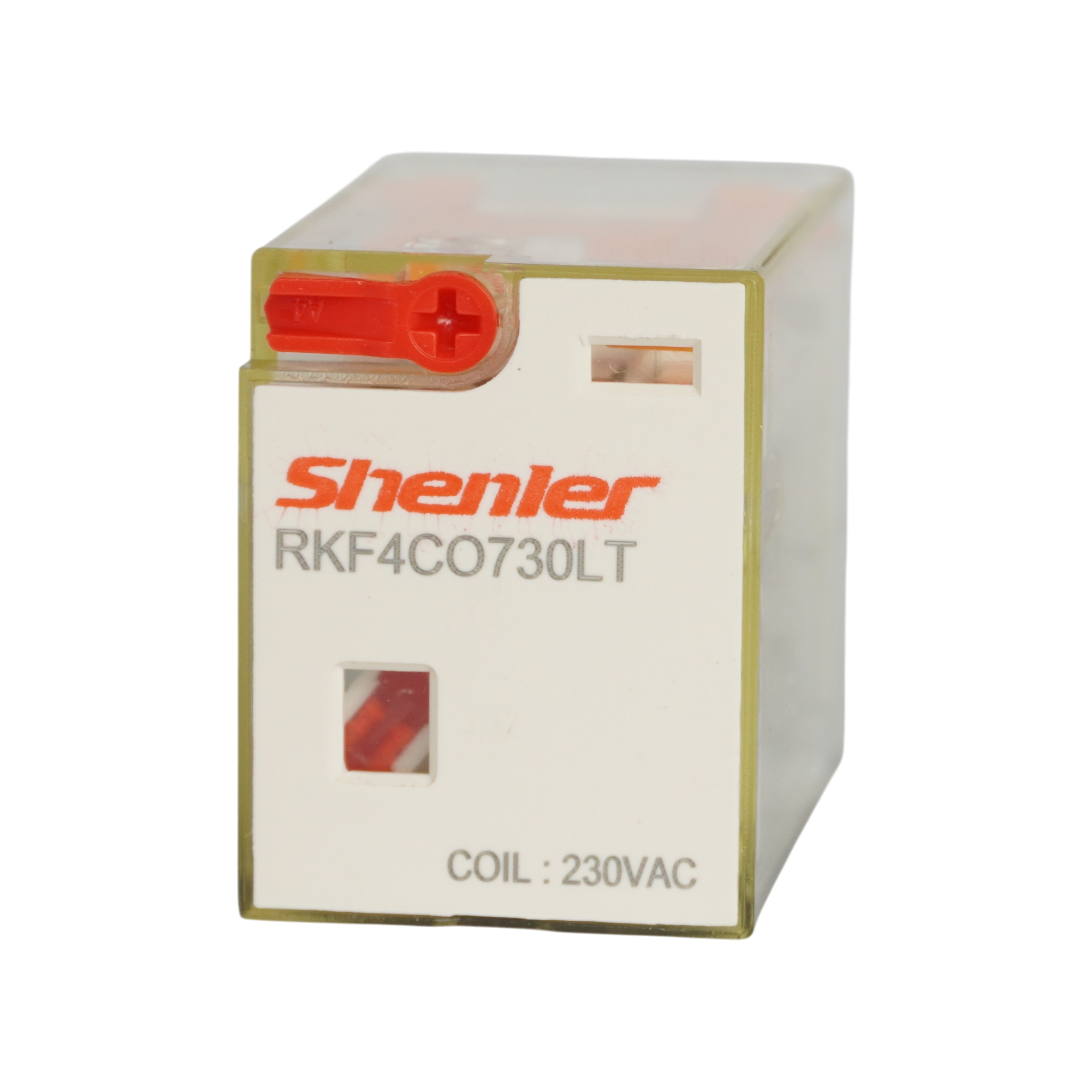 RKF4CO730LT_Реле 4ПК, 6А, катушка 230В AC, механический и светодиодный индикаторы, тест-кнопка