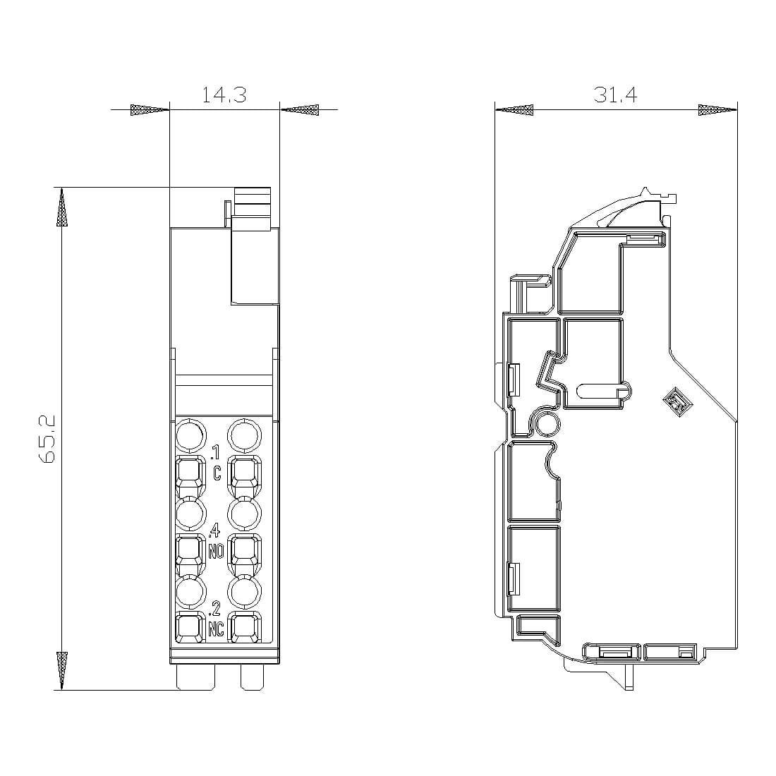 3VA9988-0AB11_Контакт аварийный 1ПК, 10А при 230В АС или 6А при 24В DС_2