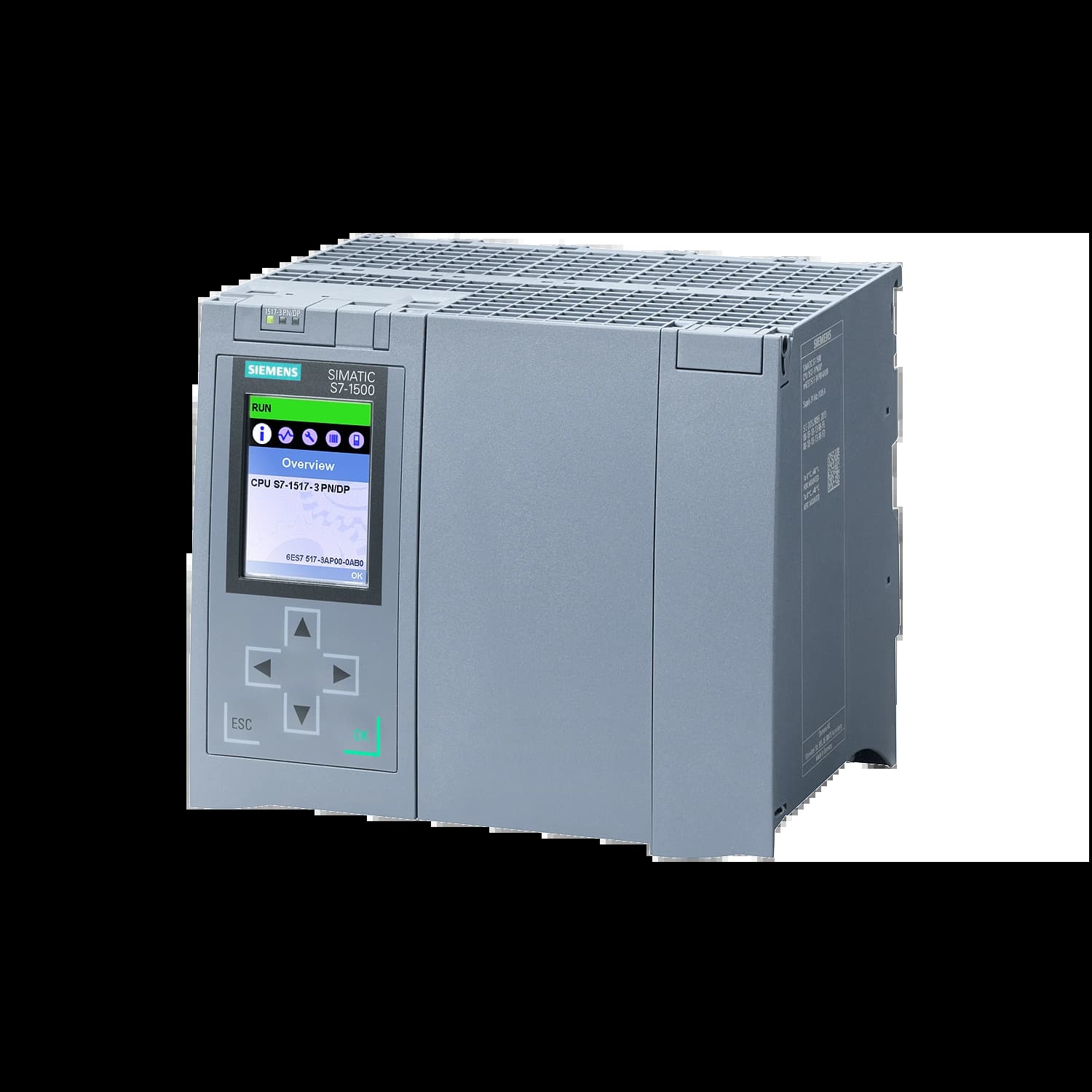 6ES7517-3AP00-0AB0_Simatic S7-1500 Центральный процессор CPU 1517-3 PN/DP_1