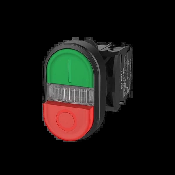 TS2012-0MM21_Актуатор двухпозиционной кнокпи, зелёный-красный
