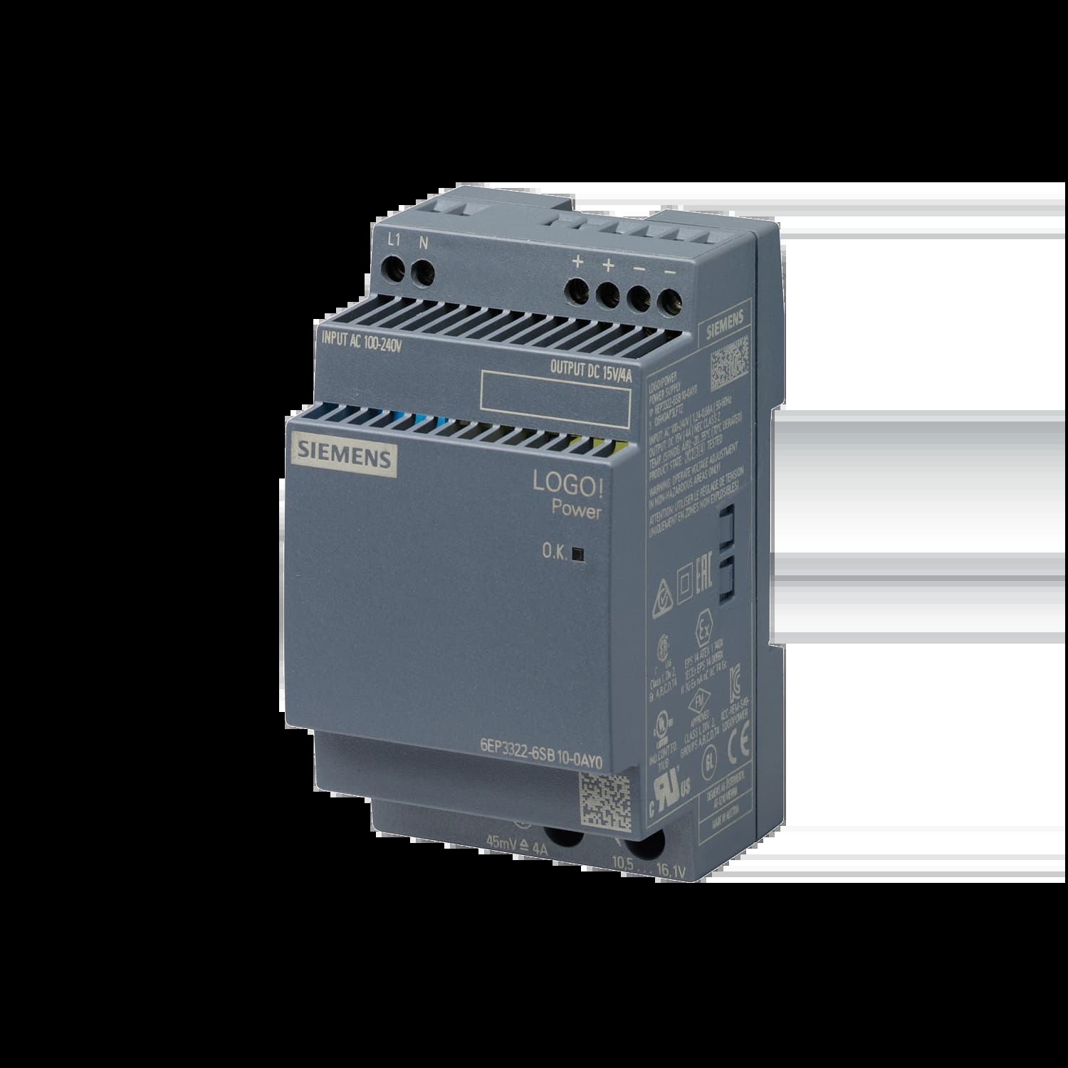 6EP3322-6SB10-0AY0_Блок питания LOGO!Power 1AC/15VDC/4A_1