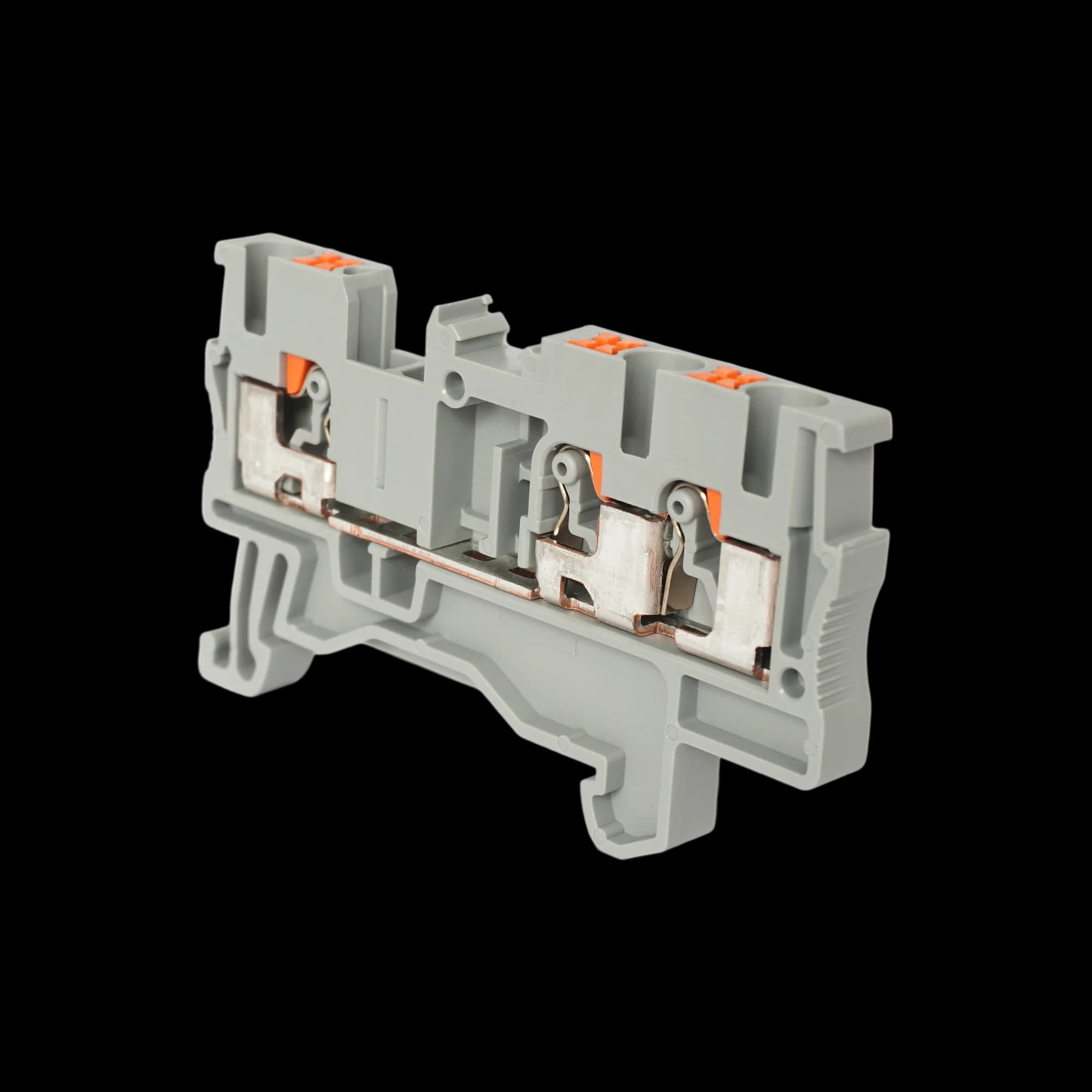 TP2.5-3-GY_Клемма TP2.5-3, серая, пружинная Push-in, 2.5мм²_2
