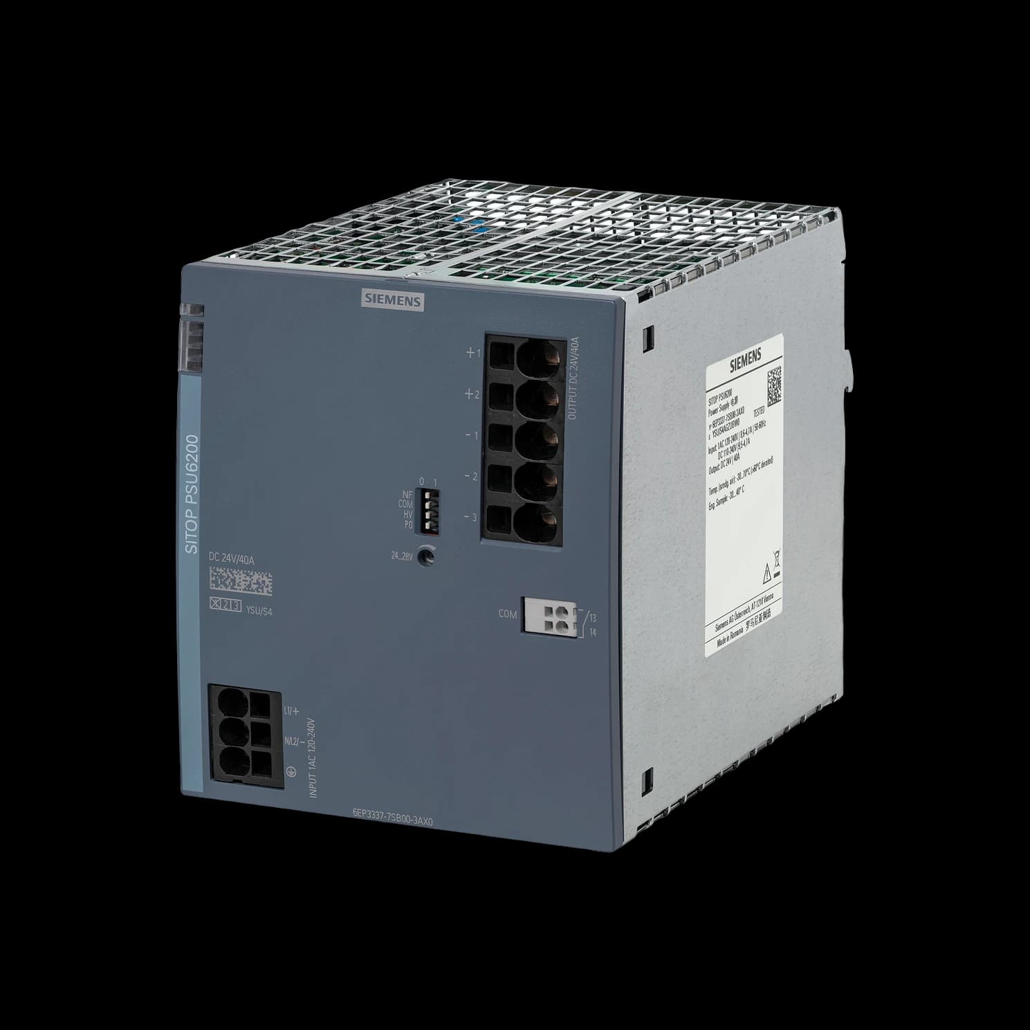 6EP3337-7SB00-3AX0_Блок питания SITOP PSU6200, 1AC/DC -> 24В DC, 40А