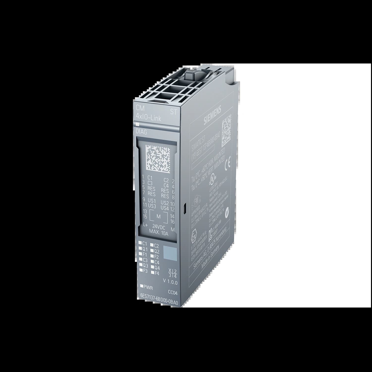 6ES7137-6BD00-0BA0_Коммуникационный модуль ET 200SP CM 4xIO-Link ST_1