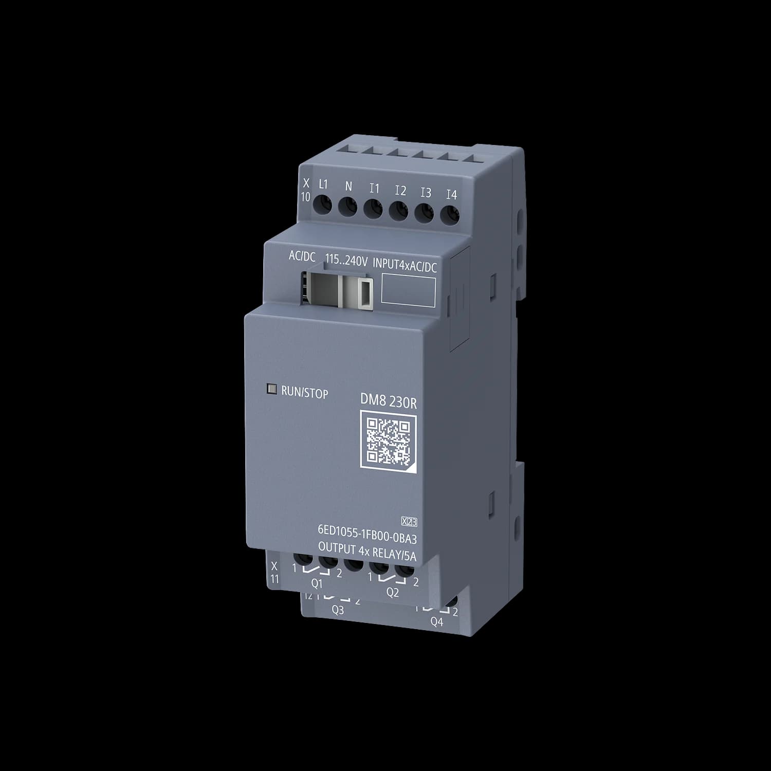 6ED1055-1FB00-0BA3_Модуль расширения LOGO! 9 DM8 230R Exp. mod. 2 MW, 4DI/4DO