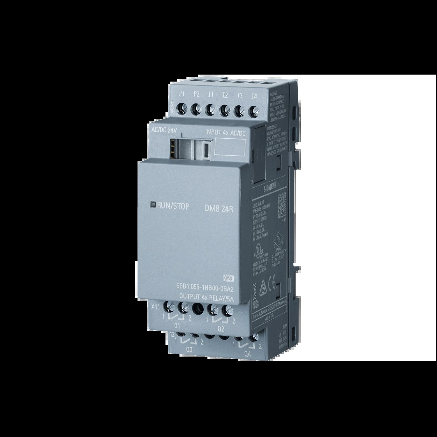 6ED1055-1HB00-0BA2_Модуль расширения LOGO! DM8 24R, 2 MW, 4DI/4DO_1