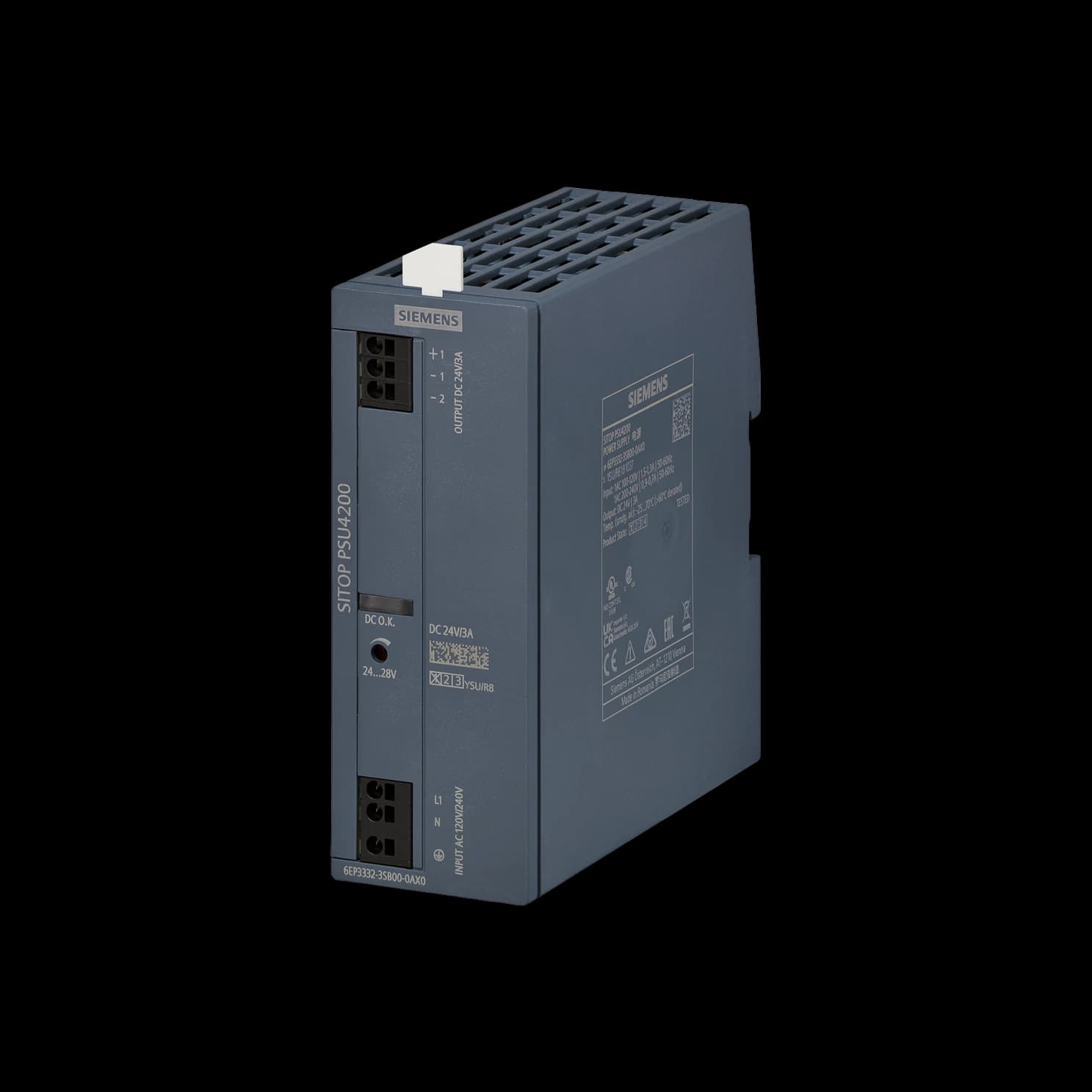 6EP3332-3SB00-0AX0_Блок питания SITOP PSU4200, 1AC -> 24В DC, 3А