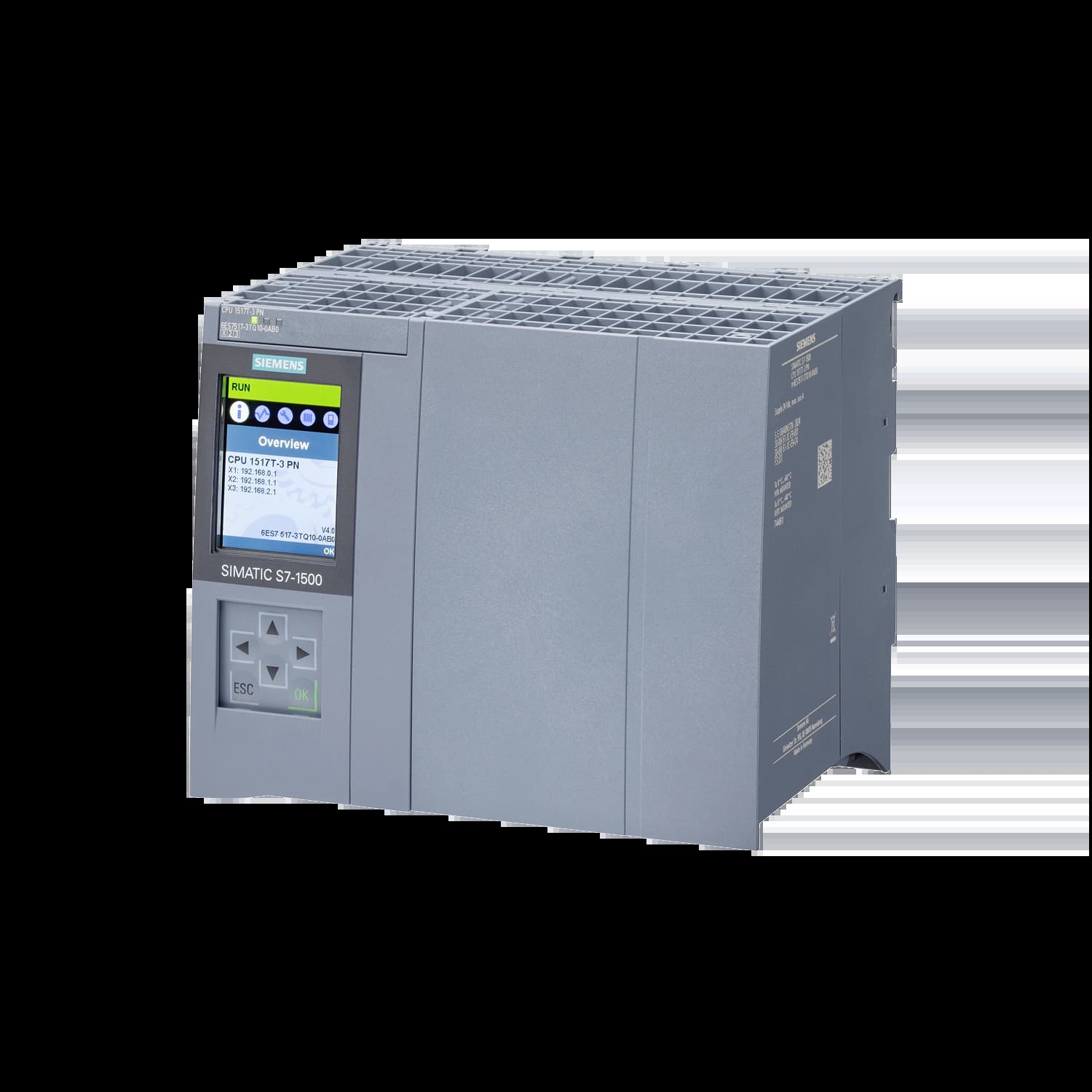 6ES7517-3AQ10-0AB0_Simatic S7-1500 Центральный процессор CPU 1517-3 PN_1