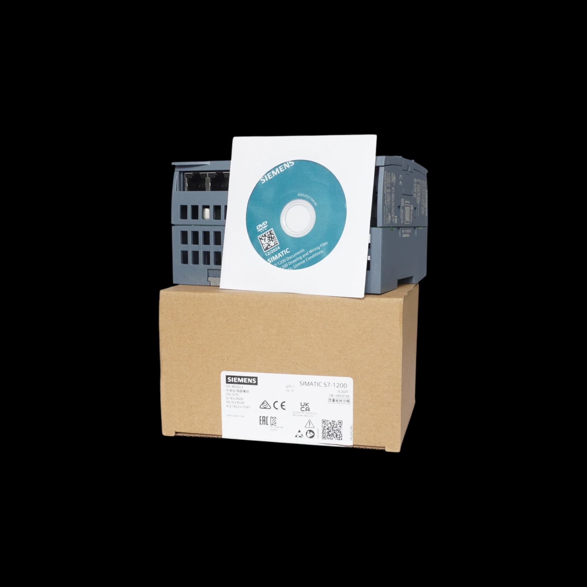 6ES7215-1HG40-0XB0_Simatic S7-1200 Центральный процессор CPU 1215C DC/DC/relay, 14DI/10DQ/2AI/2AQ_7