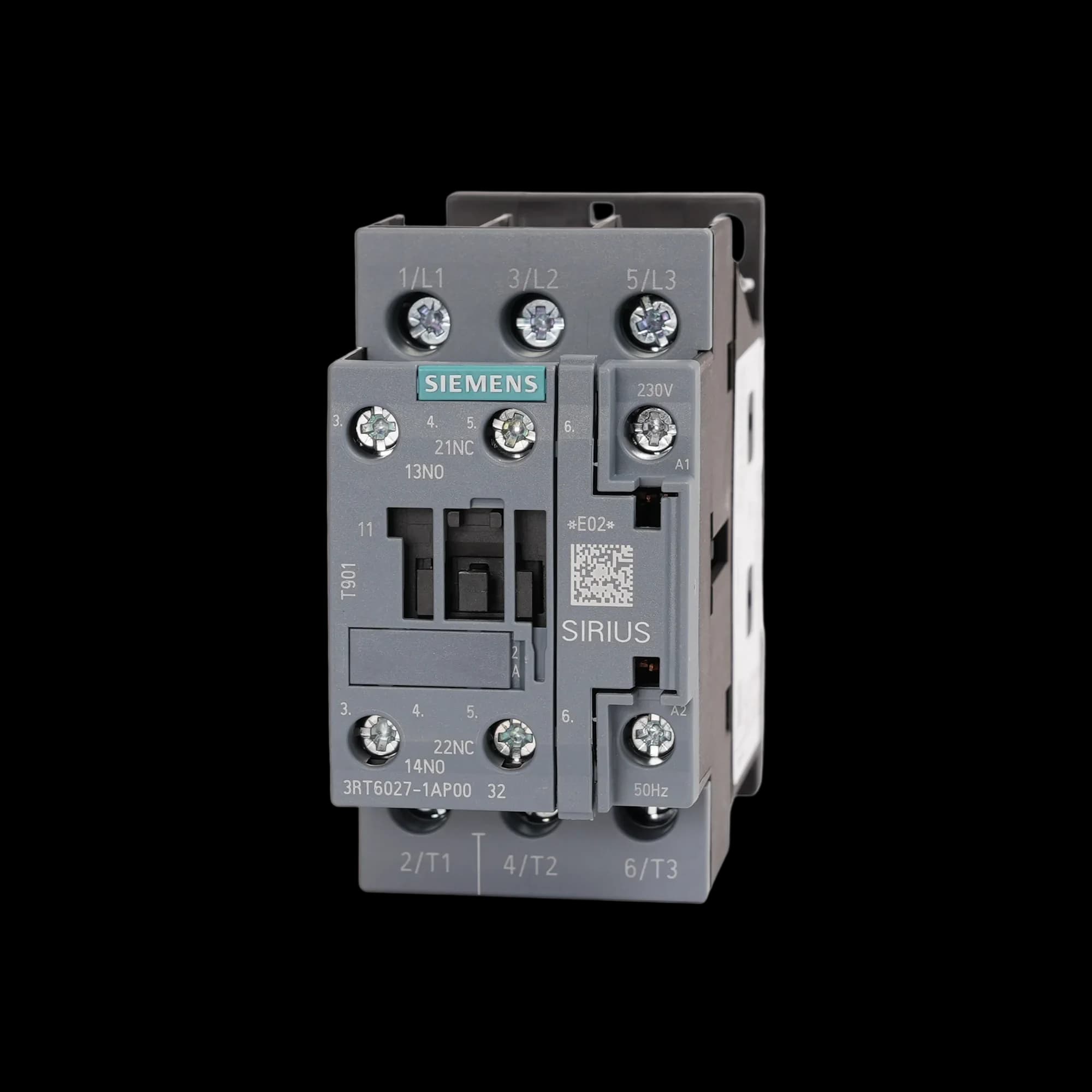 3RT6027-1AP00_Контактор 3P 32А 15кВт AC3 катушка, 230В AC, допконтакты 1НО+1НЗ, габарит S0_1