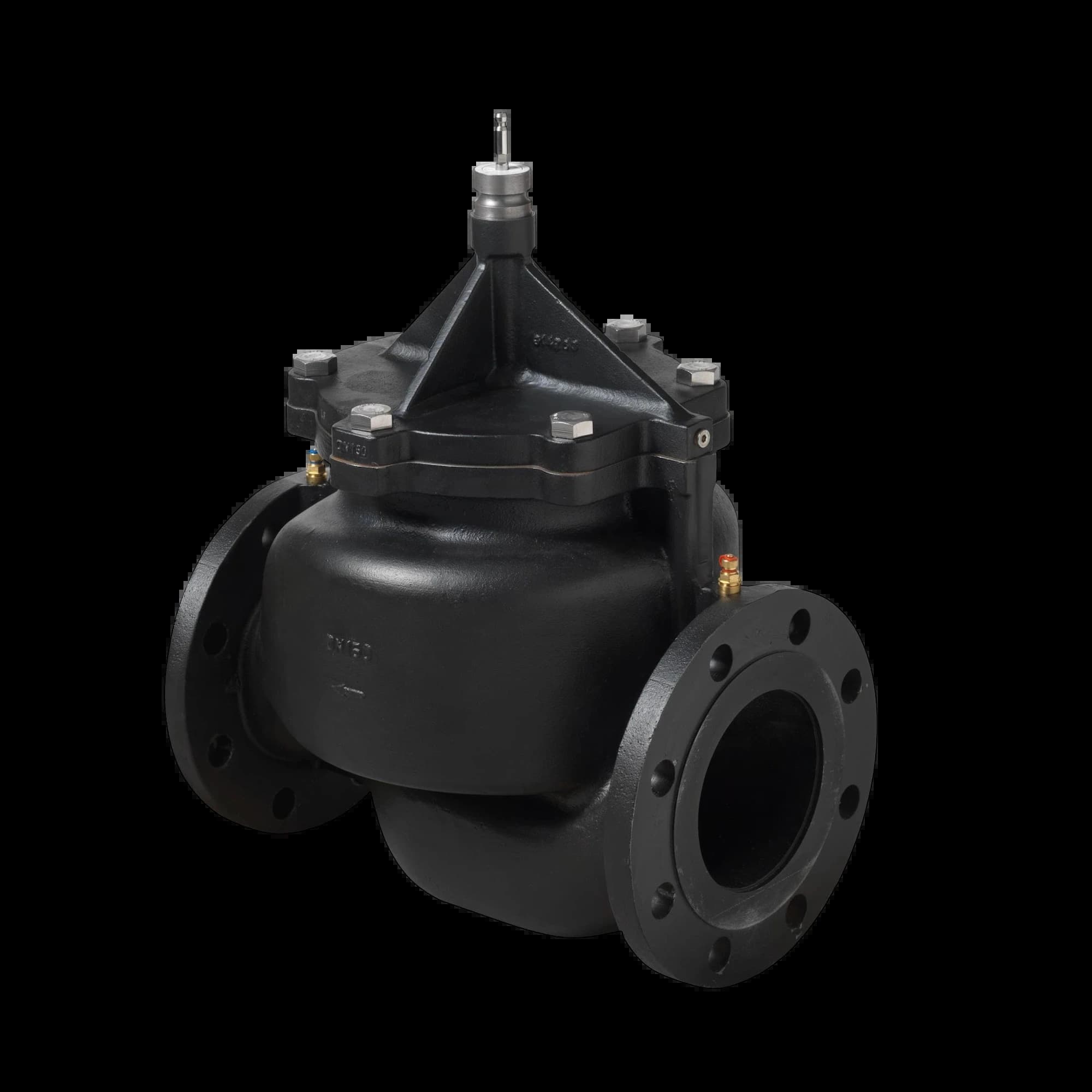 VPF43.200F280_Фланцевый PICV комбиклапан Acvatix 2х ходовой PN16 DN200 расход 280 м³/ч_1