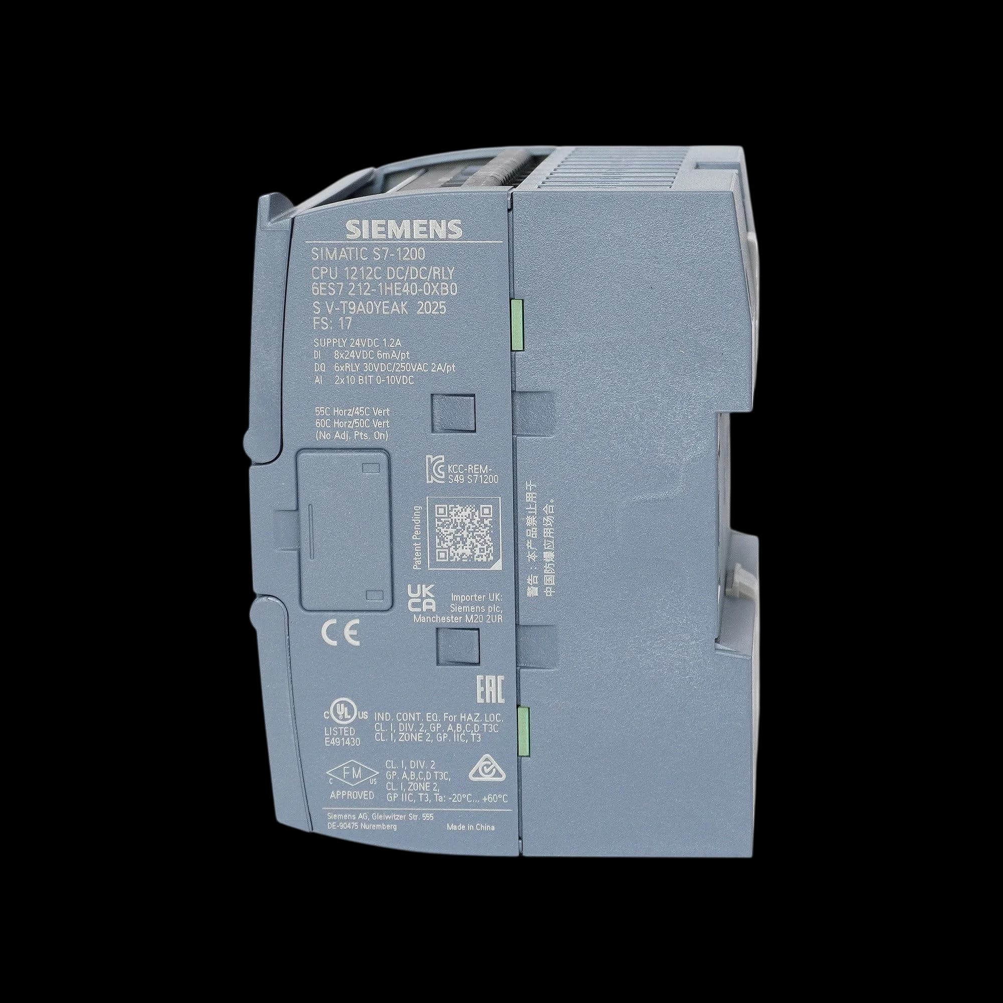 6ES7212-1HE40-0XB0_Simatic S7-1200 Центральный процессор CPU 1212C DC/DC/relay, 8DI/6DQ/2AI_7