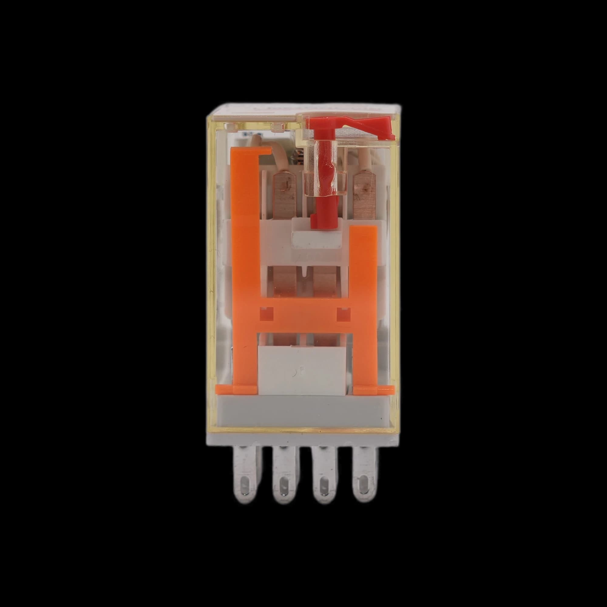 RKF4CO730LT_Реле 4ПК, 6А, катушка 230В AC, механический и светодиодный индикаторы, тест-кнопка_5