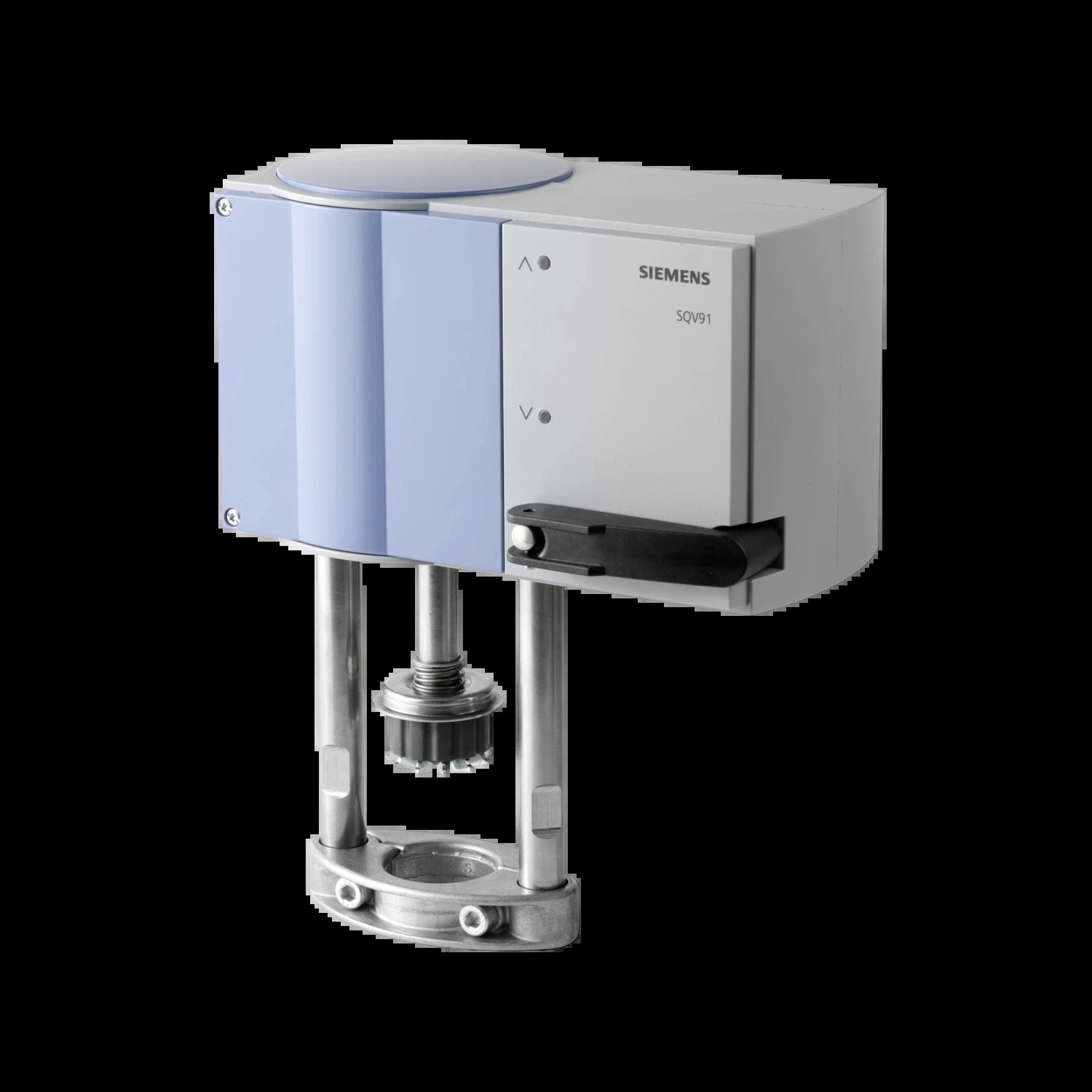 SQV91P30_Электромоторный привод, 1100 Н, ход 20/40 мм, 24В AC/DC, управление: 3-проводное / 0–10 В / 4–20 мА, с пружинным возвратом в закрытое положение, время хода 120 с