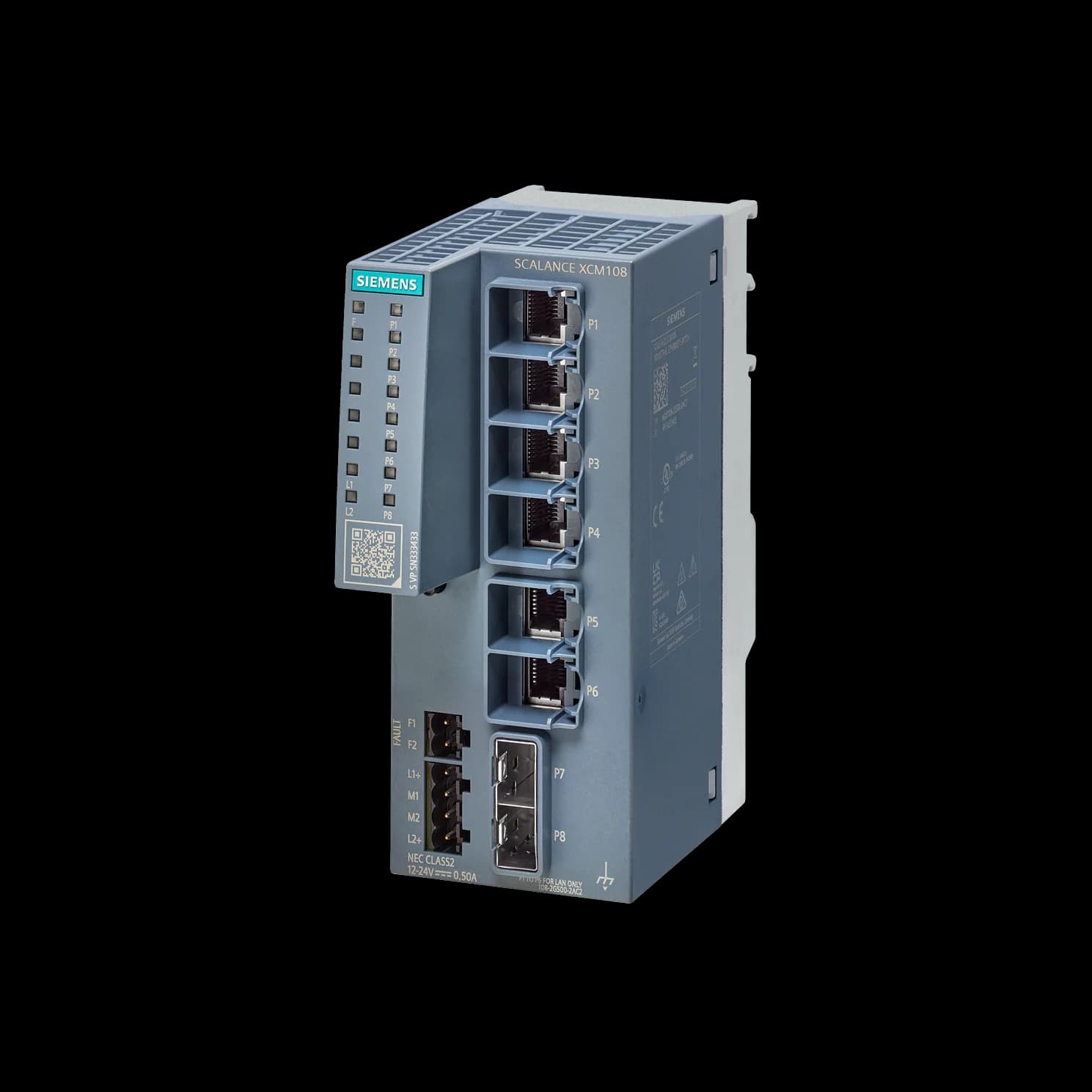 6GK5108-2GS00-2AC2_Неуправляемый гигабитный коммутатор SCALANCE XCM108 (6×Gbit, 2×SFP)