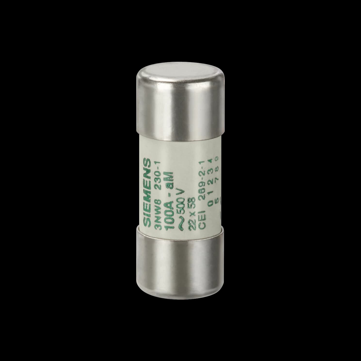 3NW8220-1_Siemens цилиндрическая плавкая вставка SENTRON, 22 × 58 мм, aM, 50 А, 690 В AC