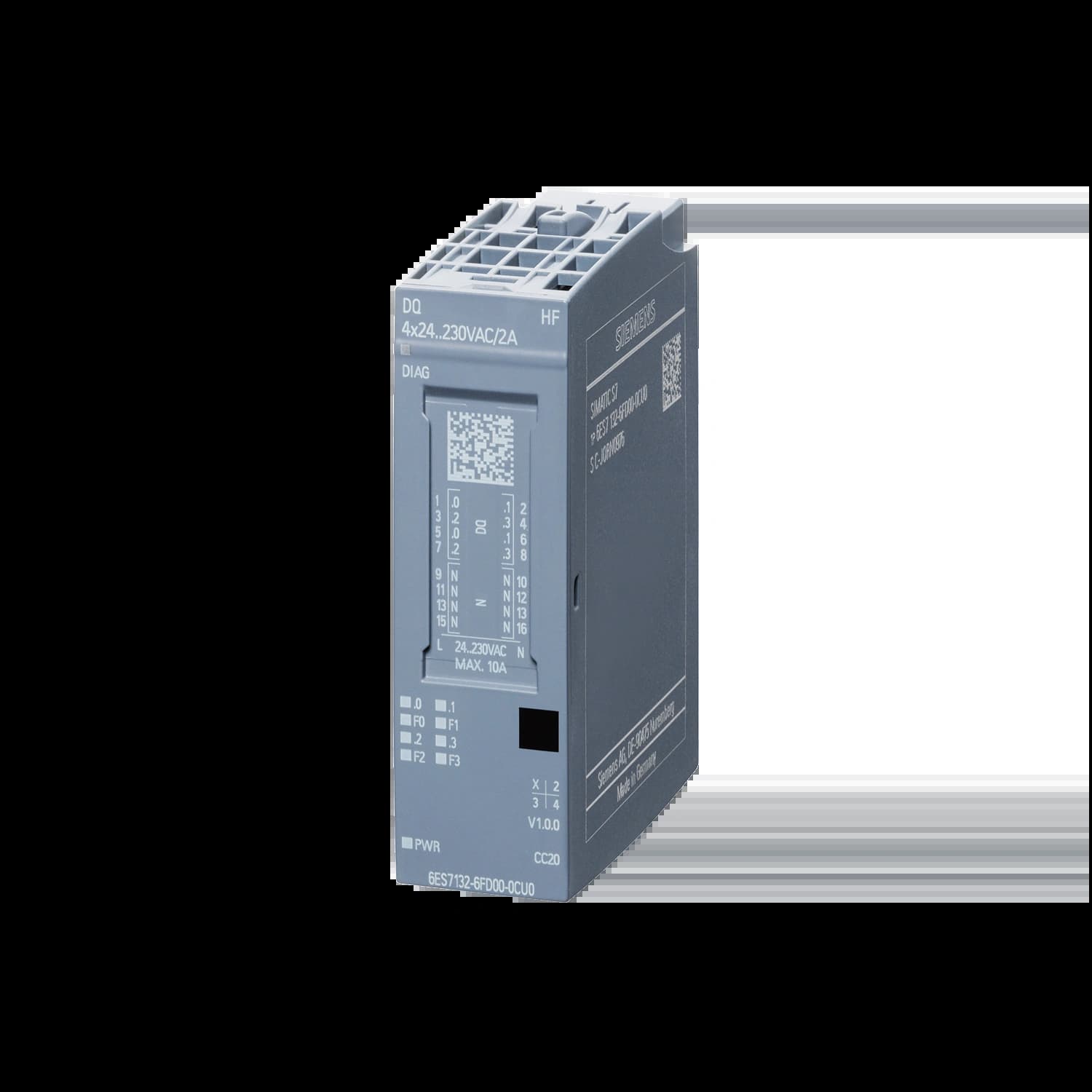 6ES7132-6FD00-0CU0_Модуль вывода ET 200SP DQ4x24/230VAC/2A HF_1