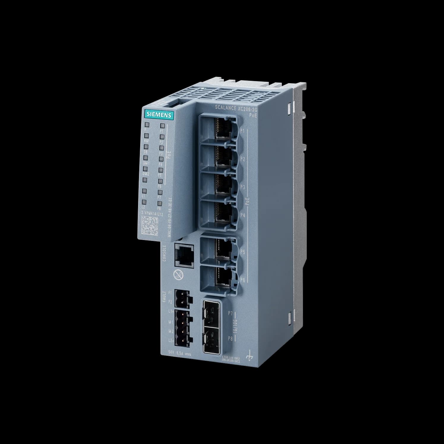 6GK5206-2RS00-5AC2_Управляемый PoE-коммутатор SCALANCE XC206-2G PoE (DC 54 В)