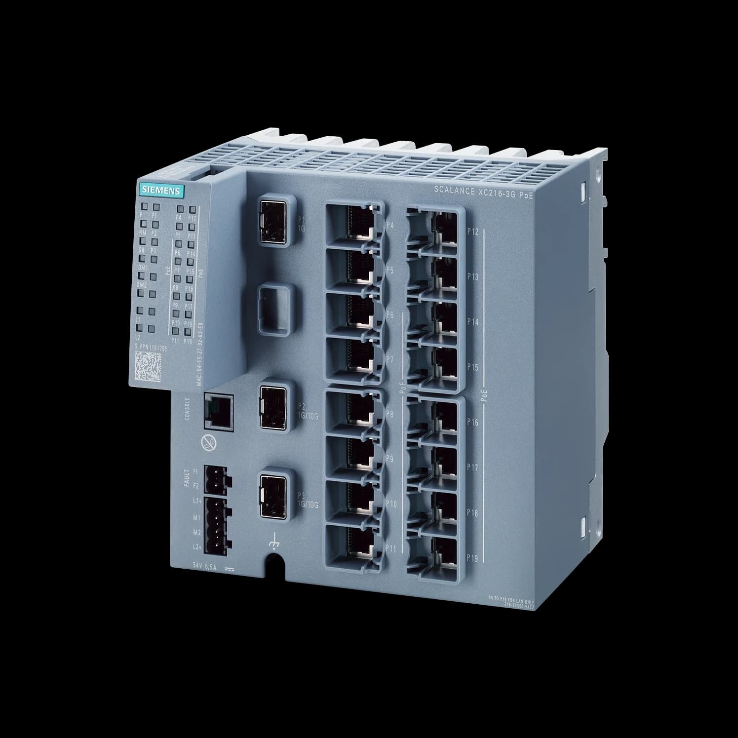 6GK5216-3RS00-5AC2_Управляемый PoE-коммутатор SCALANCE XC216-3G PoE (DC 54 В)