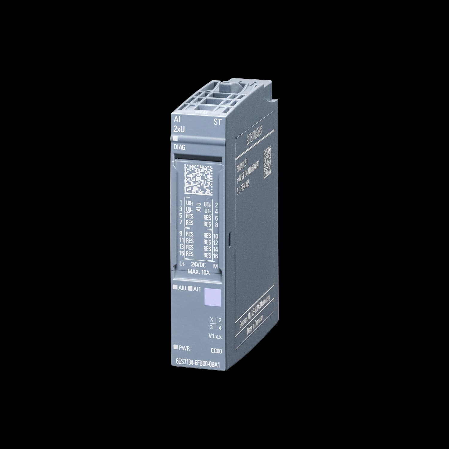 6ES7134-6FB00-0BA1_Модуль ввода ET 200SP AI2xU ST_1