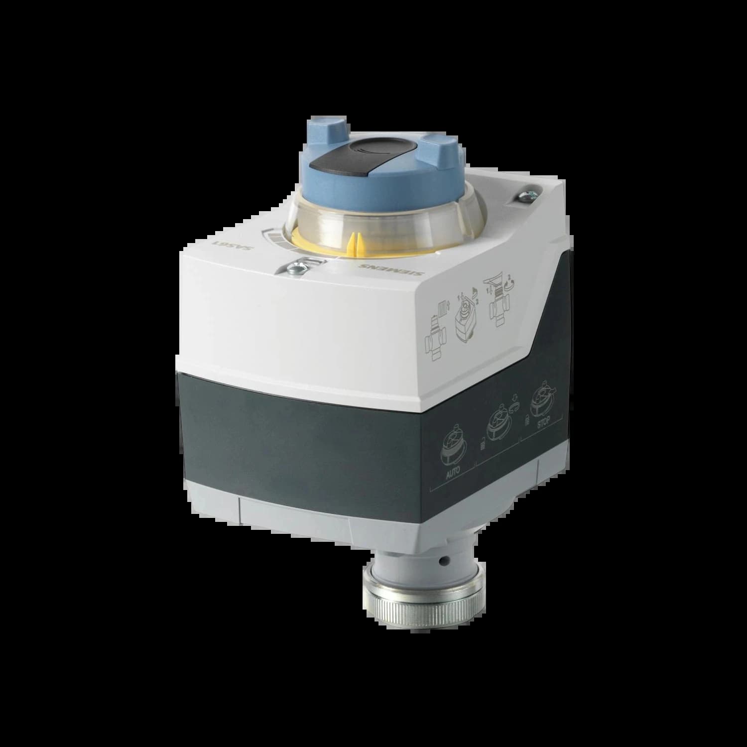 SAS81.03_Электромоторный привод, 400 Н, ход 5.5 мм, 24В AC/DC, 3-проводное управление, время хода 30 с_1