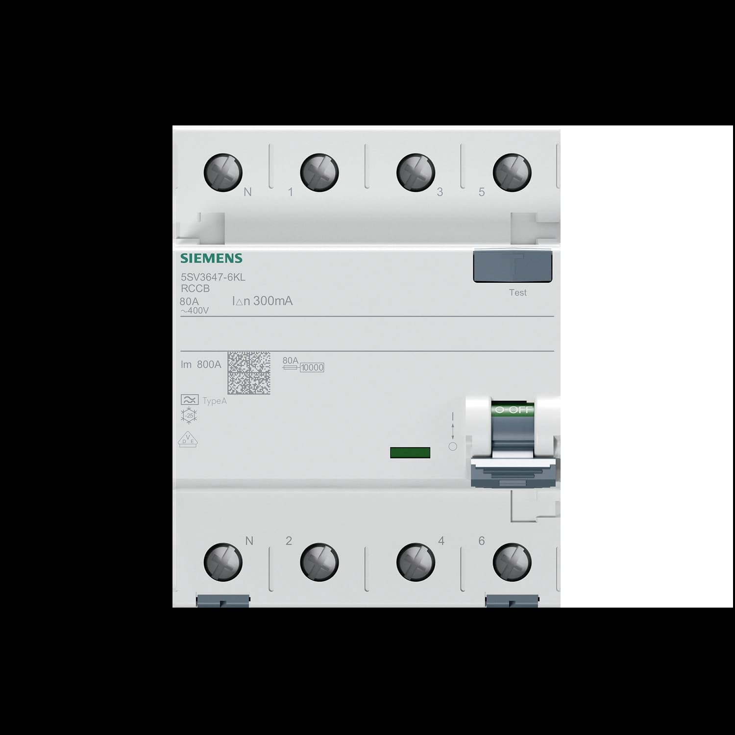 5SV3647-6_УЗО 3P+N, 80A, 300мА, тип «A»_1