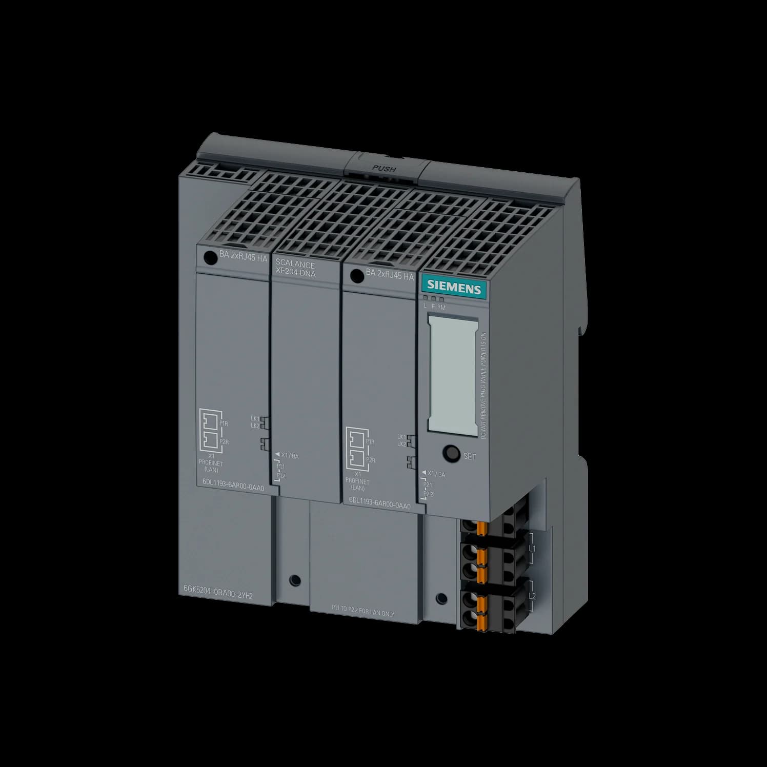 6GK5204-0BA00-2YF2_Управляемый Y-коммутатор SCALANCE XF204 DNA