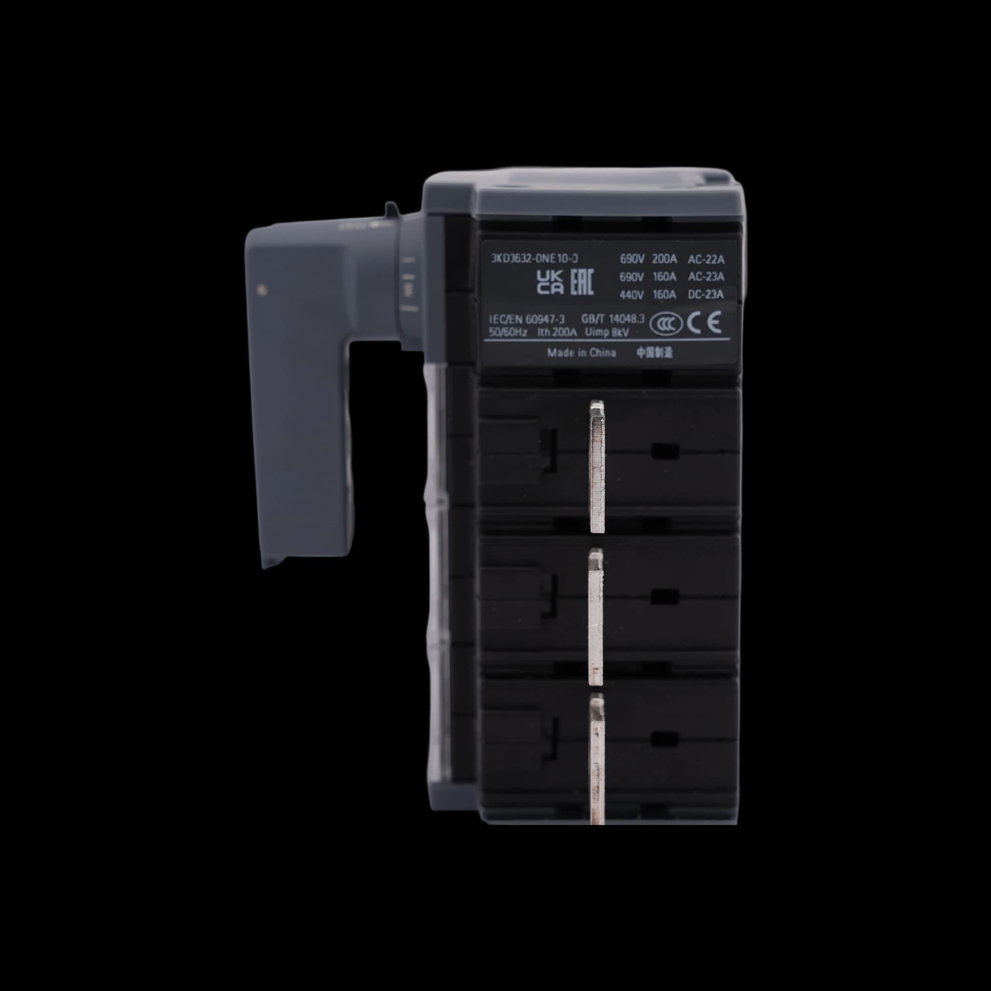 3KD3632-0NE10-0_Выключатель нагрузки плоские клеммы, 3-Р, типоразм. 2, 200А_4