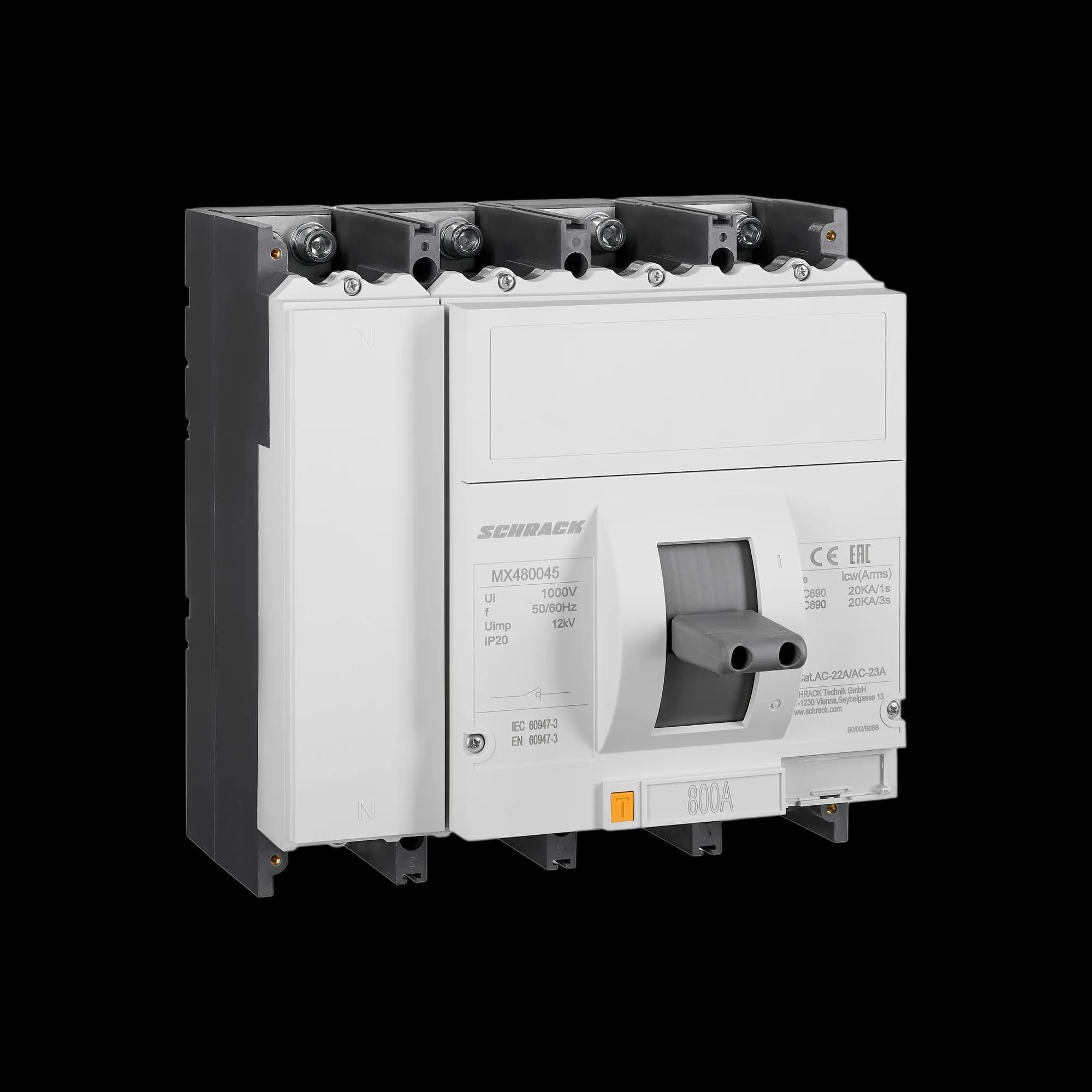 MX480045--_Выключатель-разъединитель MX4/800 4-полюсный 800 А