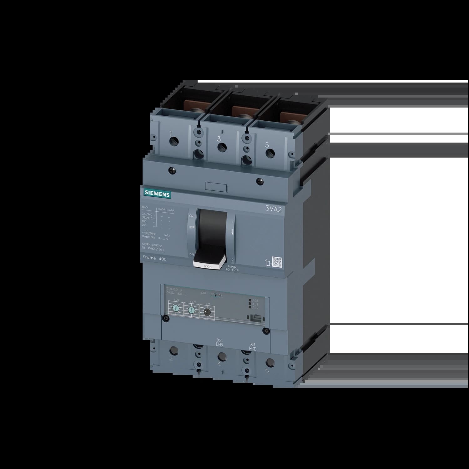 3VA2325-5HL32-0AA0_Автомат 3P, 250 А, 55 кА, ETU320 LI, габарит 400_1