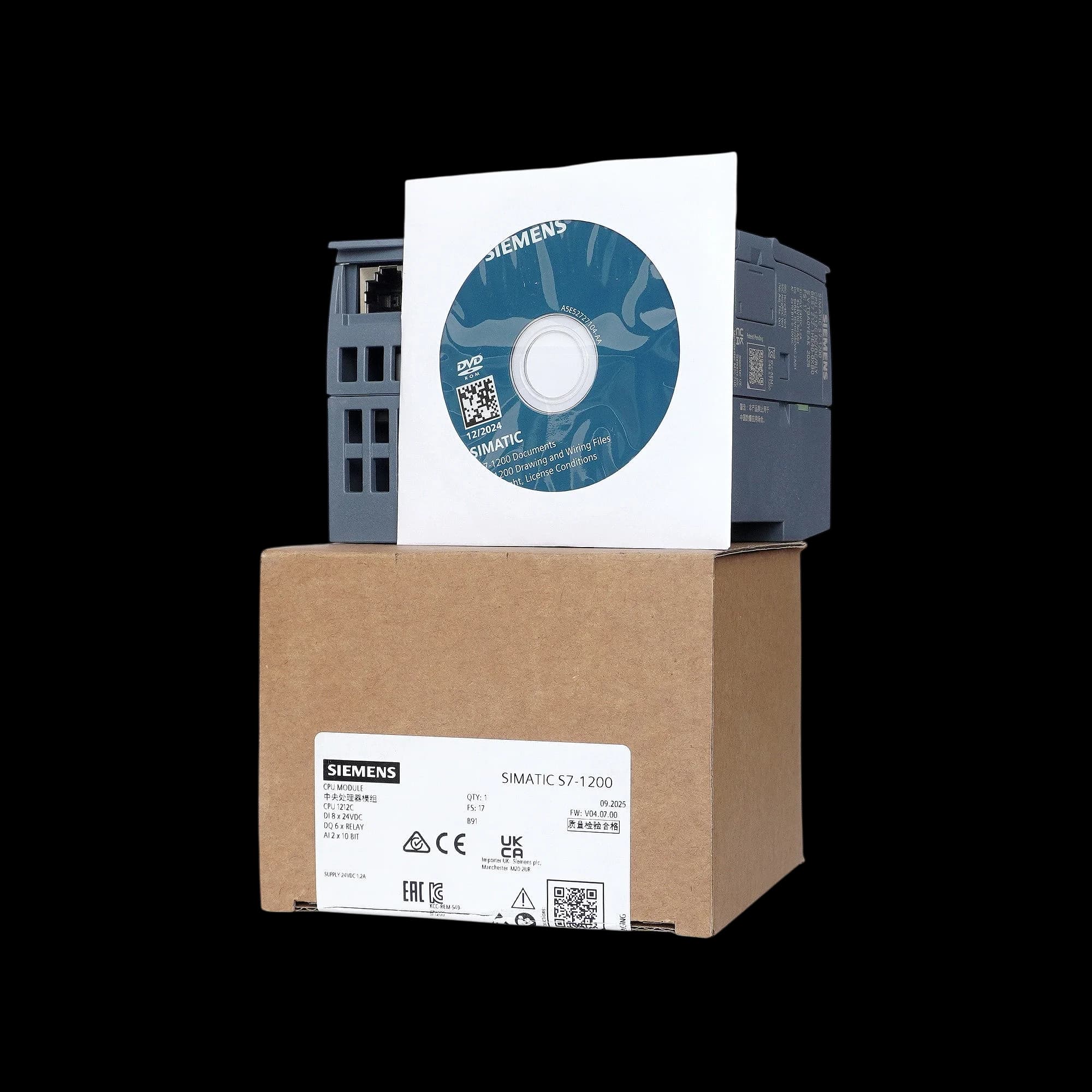 6ES7212-1HE40-0XB0_Simatic S7-1200 Центральный процессор CPU 1212C DC/DC/relay, 8DI/6DQ/2AI_8