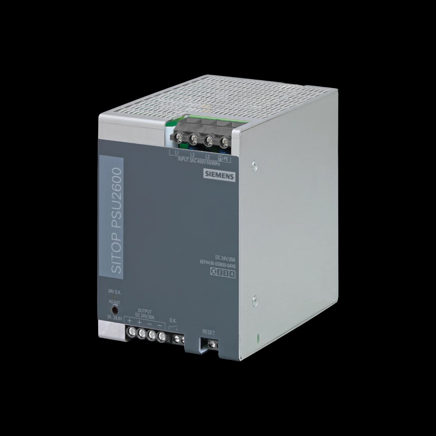 6EP4436-0SB00-0AY0_Блок питания SITOP PSU2600, 3AC -> 24В DC, 20А
