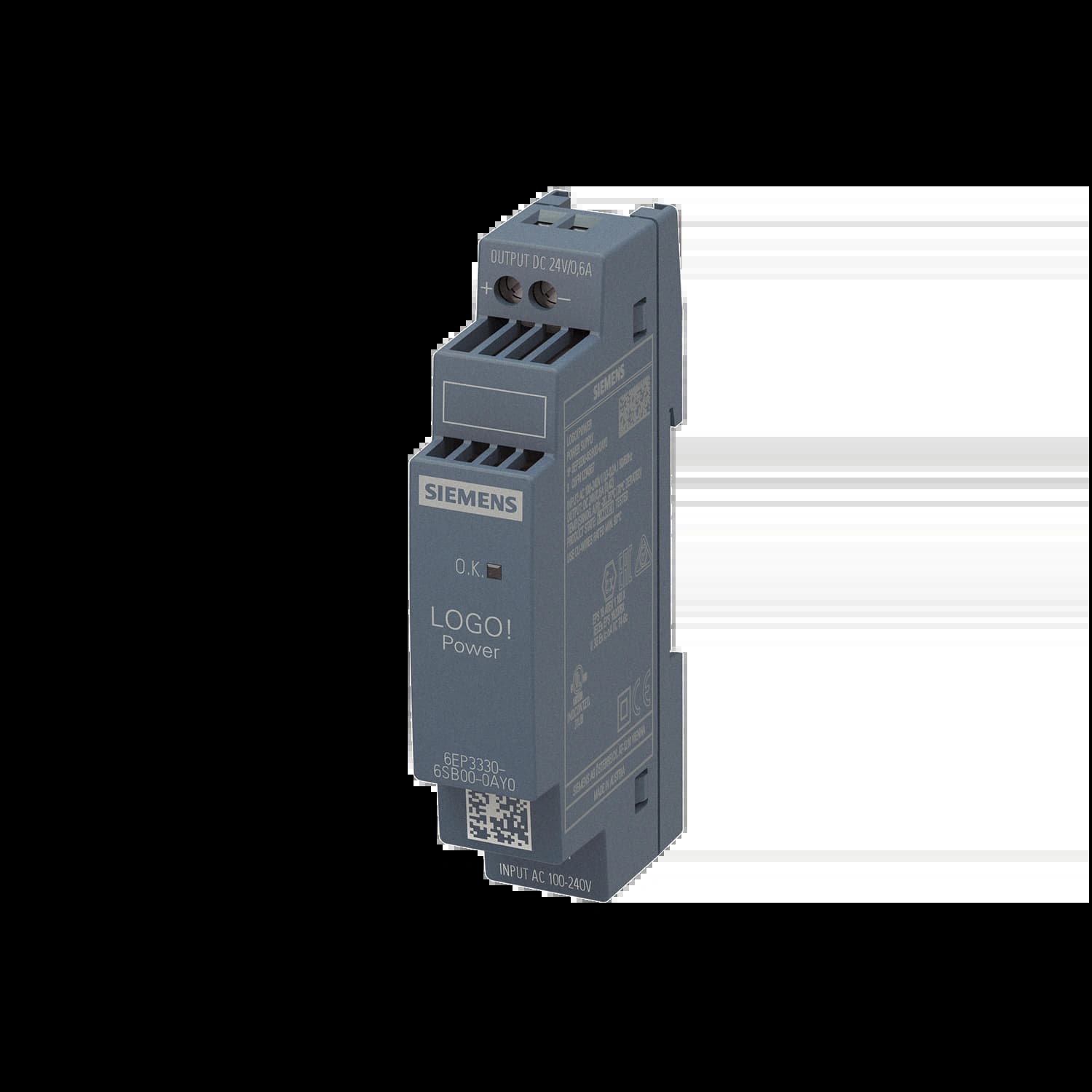 6EP3330-6SB00-0AY0_Блок питания LOGO!Power 1AC/24VDC/0.6A_1