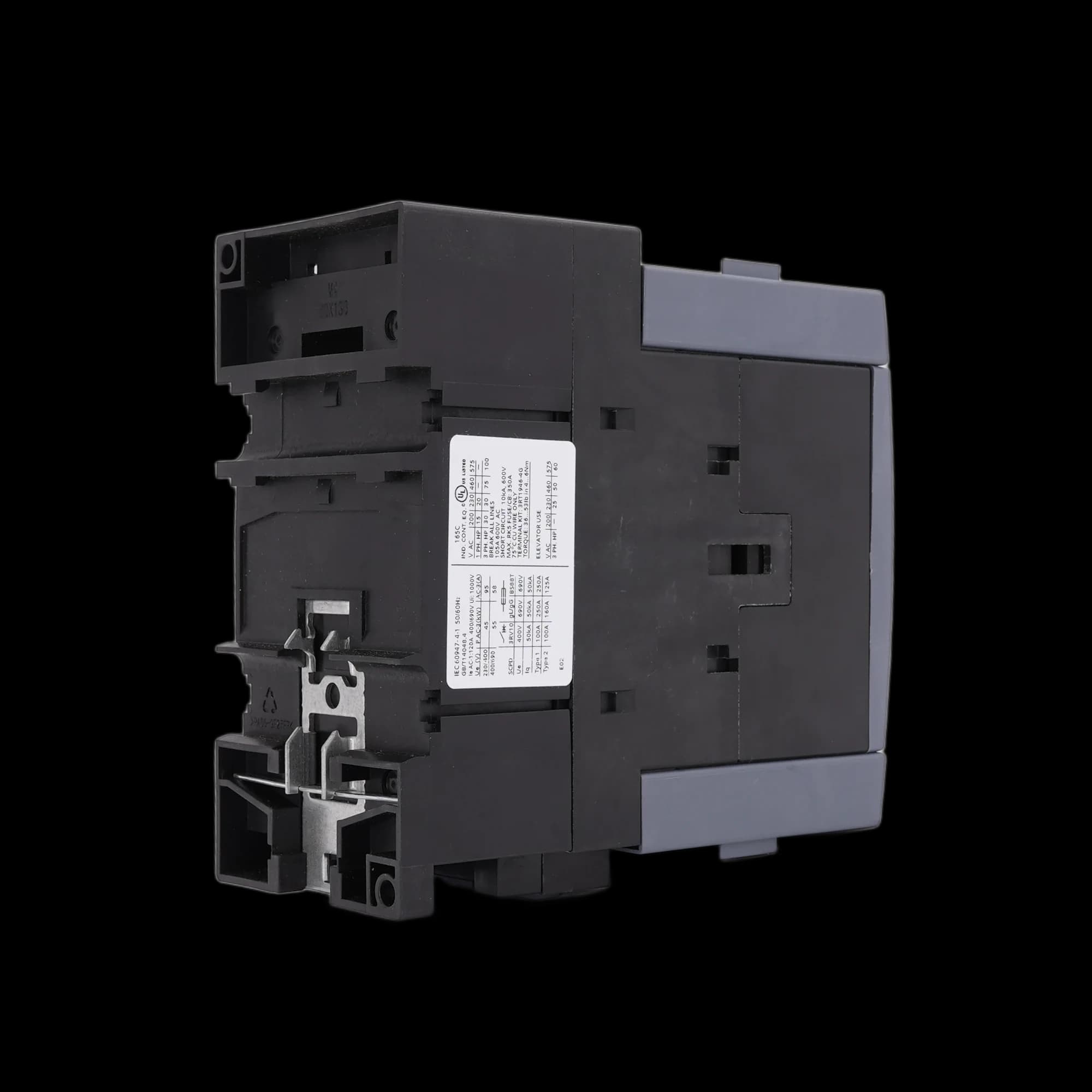 3RT5046-1AP00_Контактор 3P 95А 45кВт AC3 катушка, 230В AC, без допконтактов, габарит S3_3