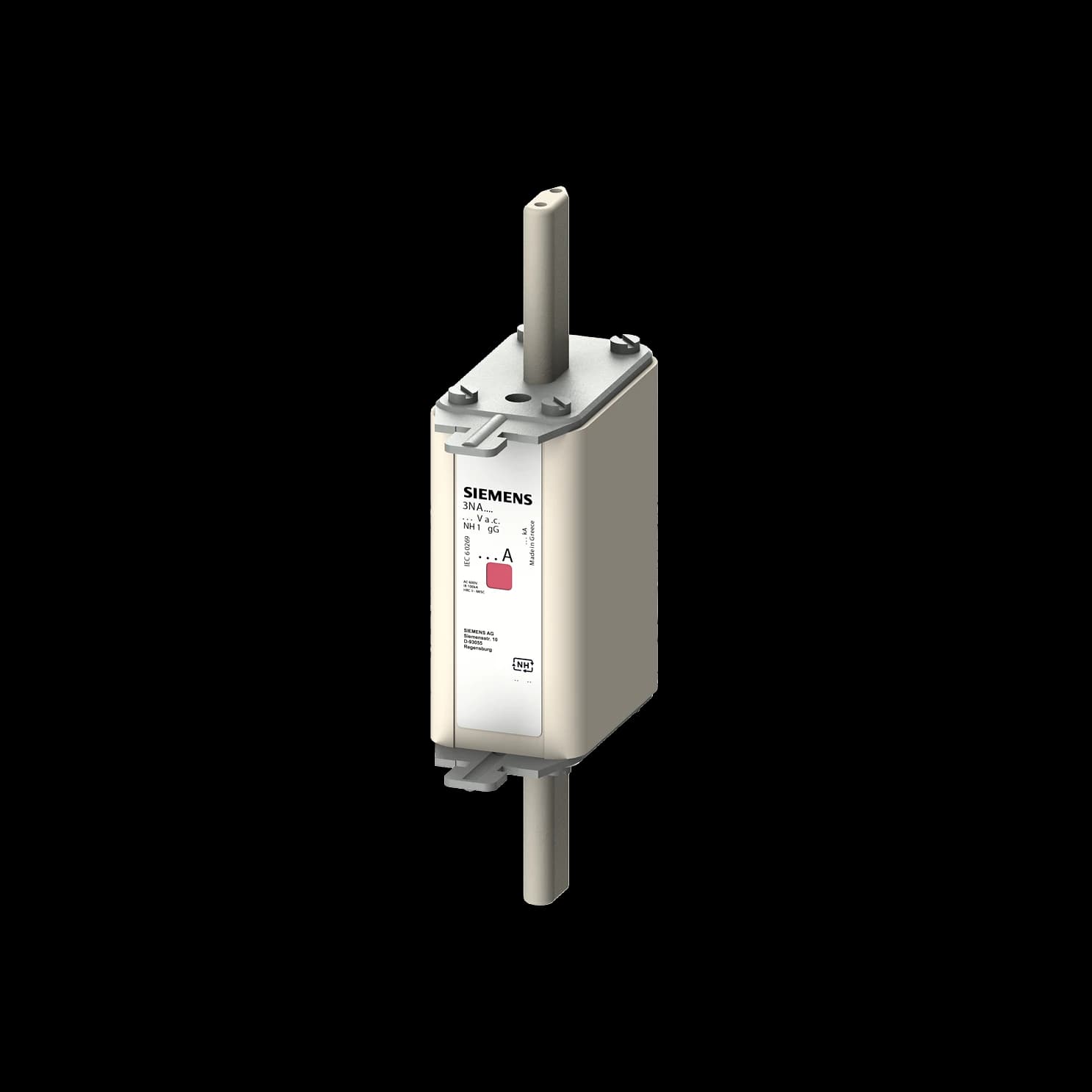 3NA7130_Плавкая вставка предохранителя Siemens NH1, gG, 100 А, 500 В AC / 440 В DC