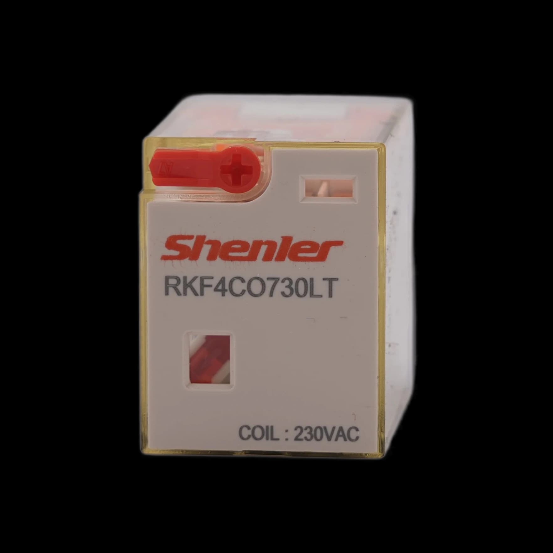 RKF4CO730LT_Реле 4ПК, 6А, катушка 230В AC, механический и светодиодный индикаторы, тест-кнопка
