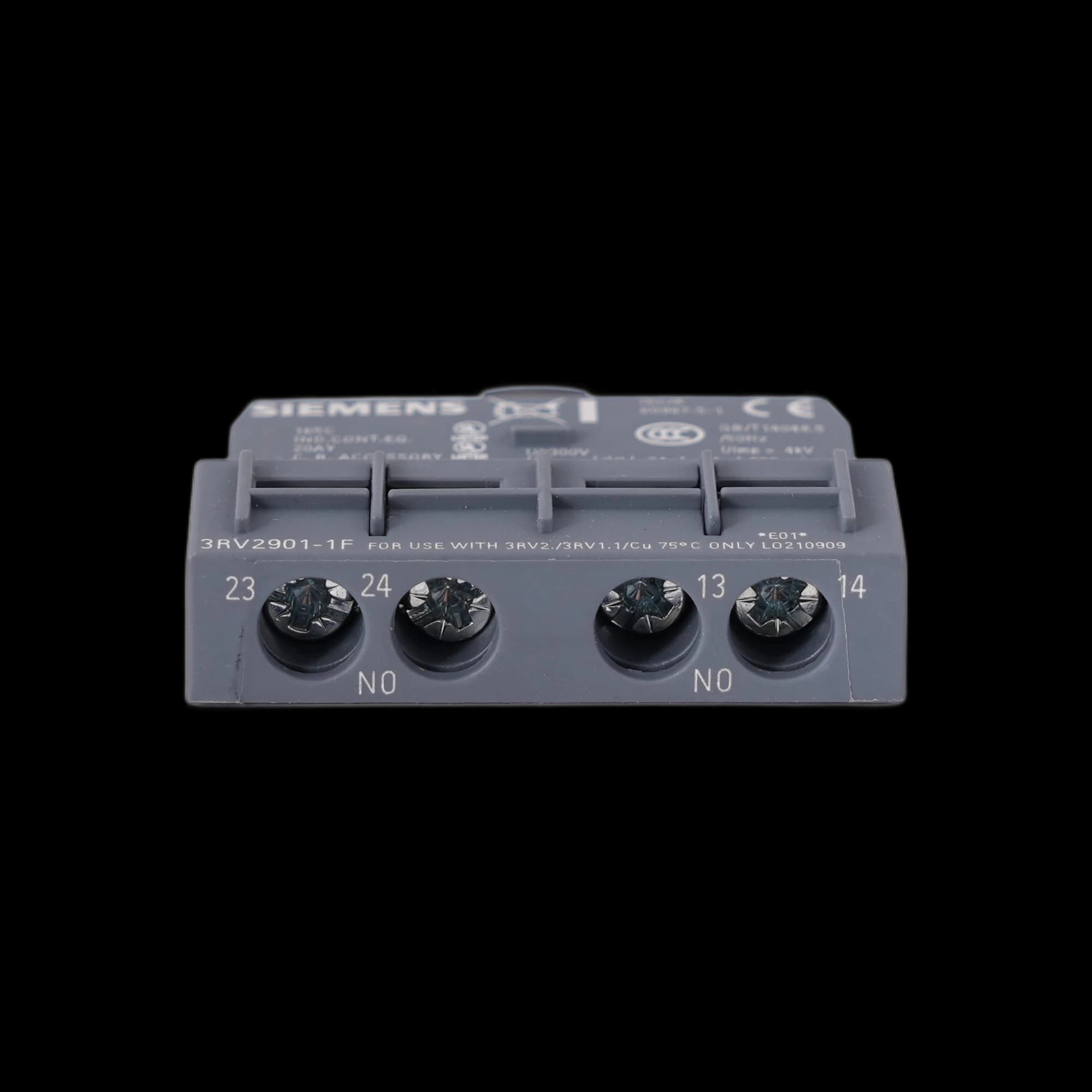 3RV2901-1F_Фронтальный блок-контакт, 2НО, типоразмер S00-S3