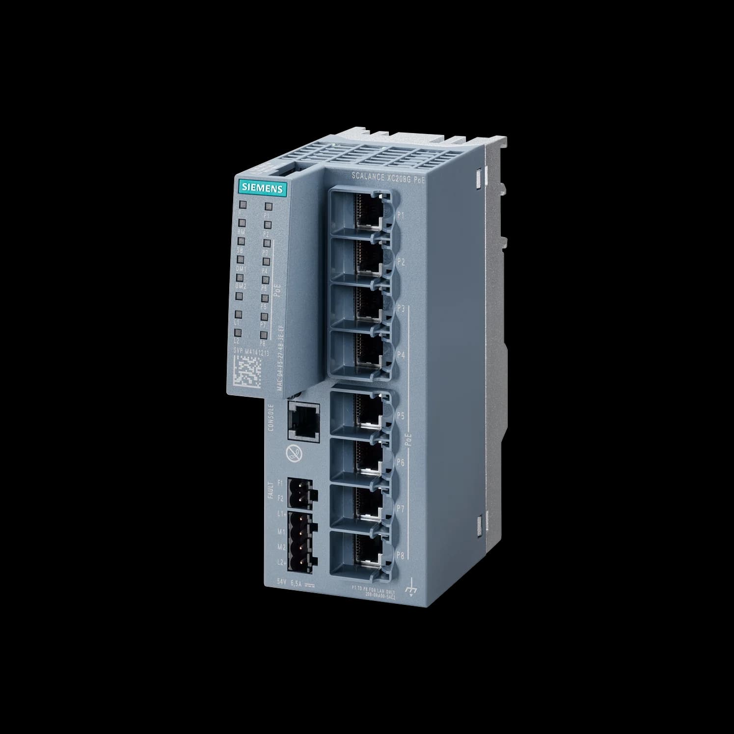 6GK5208-0RA00-5AC2_Управляемый PoE-коммутатор SCALANCE XC208G PoE (DC 54 В)