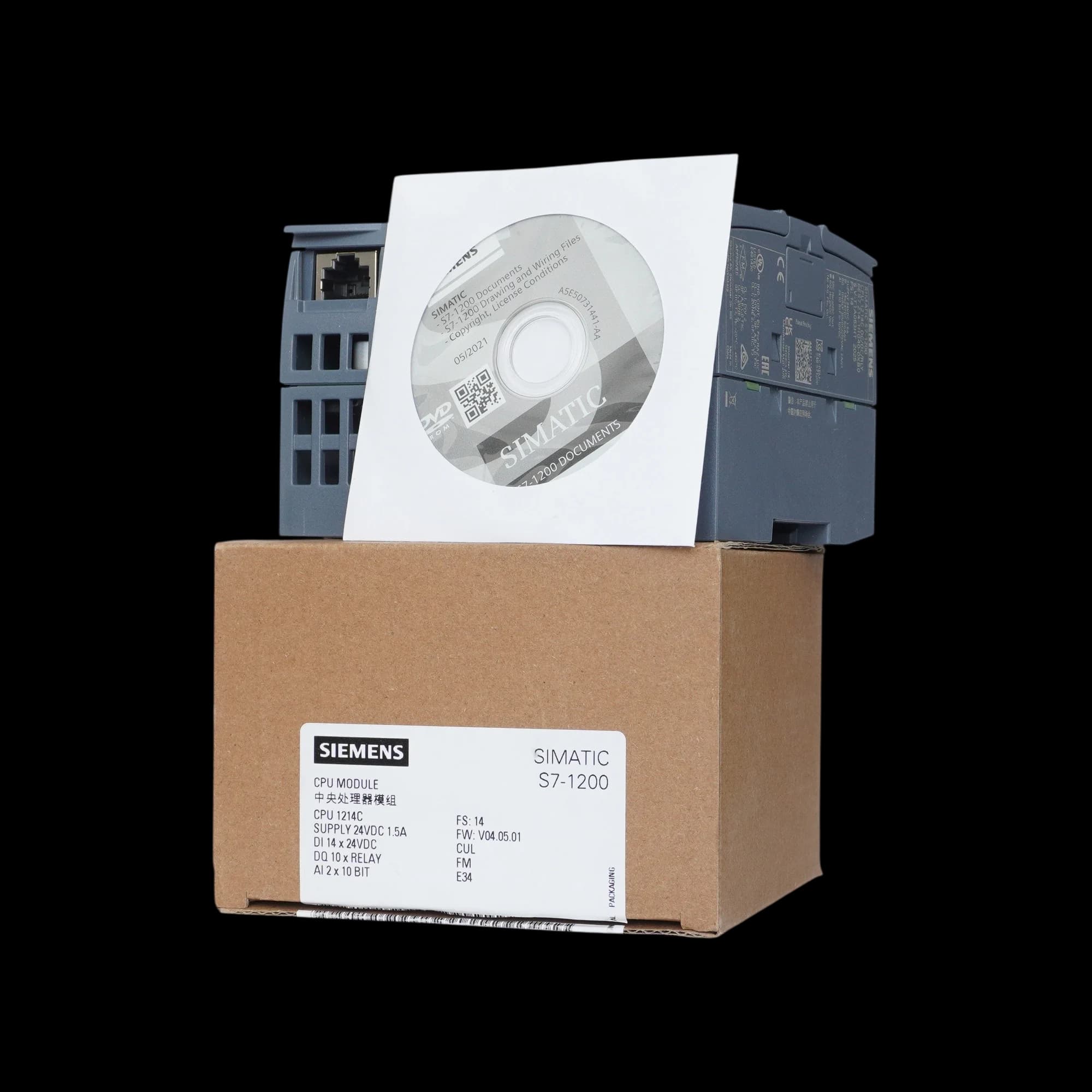 6ES7214-1HG40-0XB0_Simatic S7-1200 Центральный процессор CPU 1214C DC/DC/relay, 14DI/10DQ/2AI_8