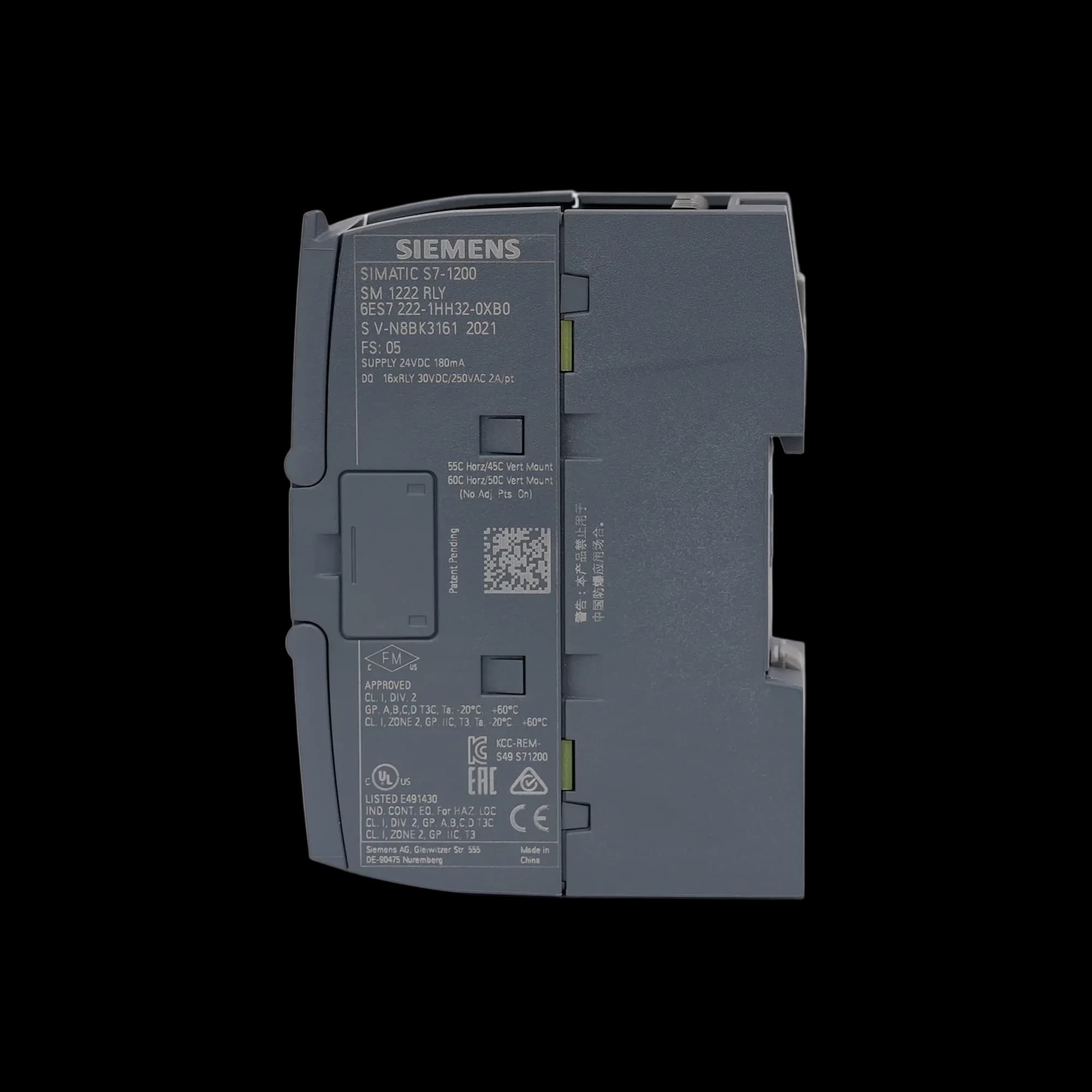 6ES7222-1HH32-0XB0_Модуль вывода SM 1222, 16DQ, контакт реле, 2 A_2