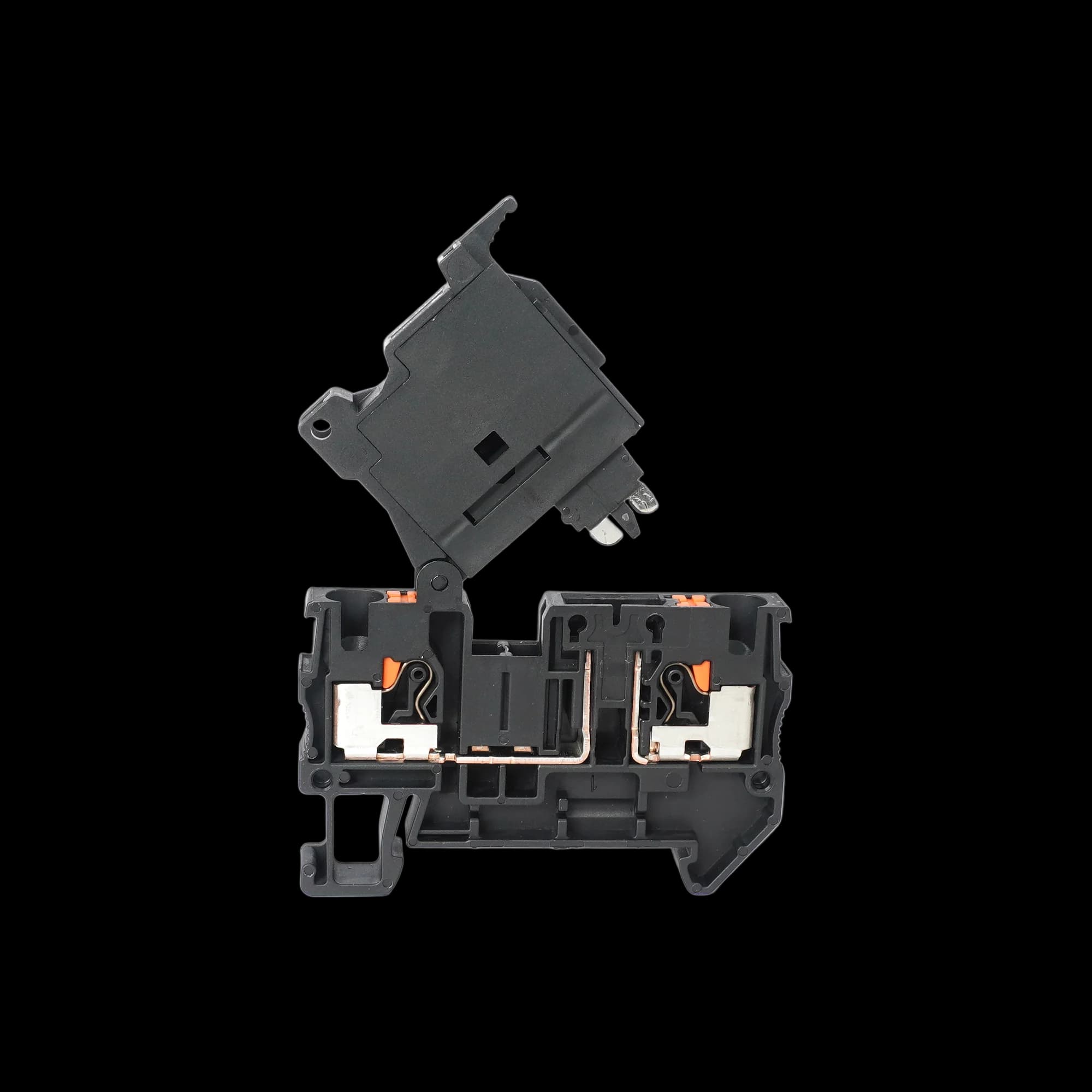 TP4-HESI(5x20)-LED24-BK-ST_Клемма TP пружинная Push-in, с держателем предохранителя со светодиодом 24В AC/DC, 4 мм², черная_3