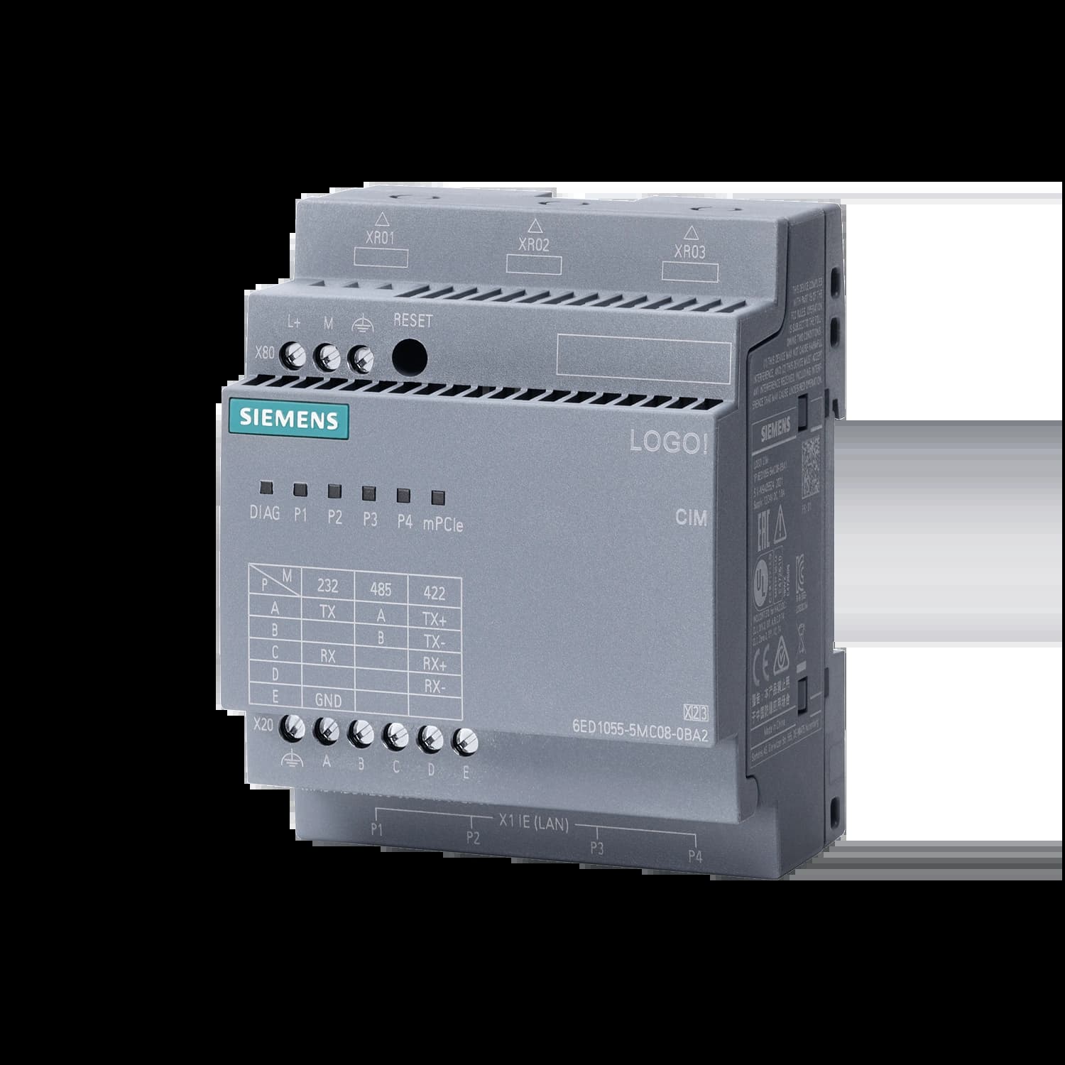 6ED1055-5MC08-0BA2_Коммуникационный модуль LOGO! CIM, ModbusRTU (RS232/485)