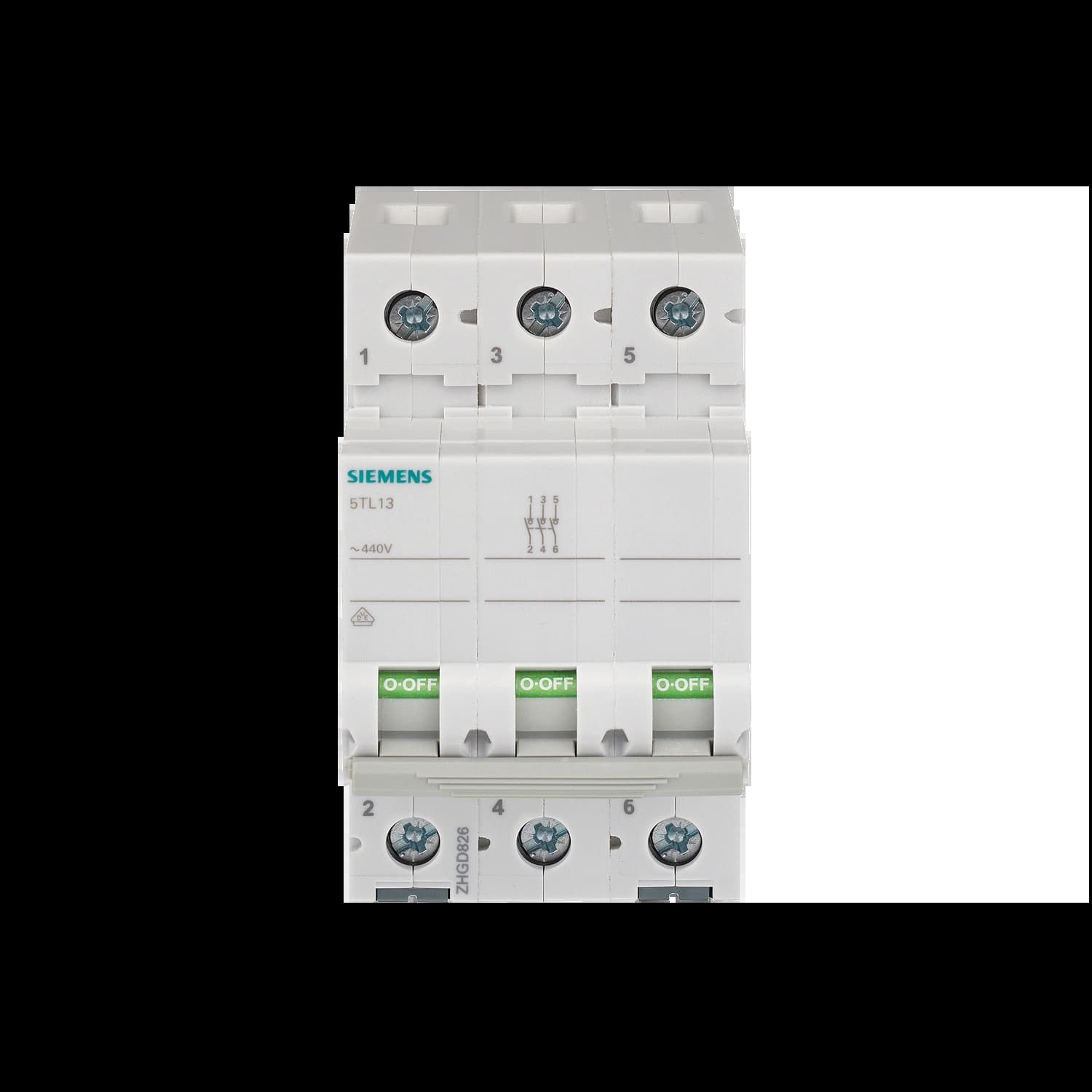 5TL1380-0_Выключатель нагрузки, 3P, 3НО, 80A_3