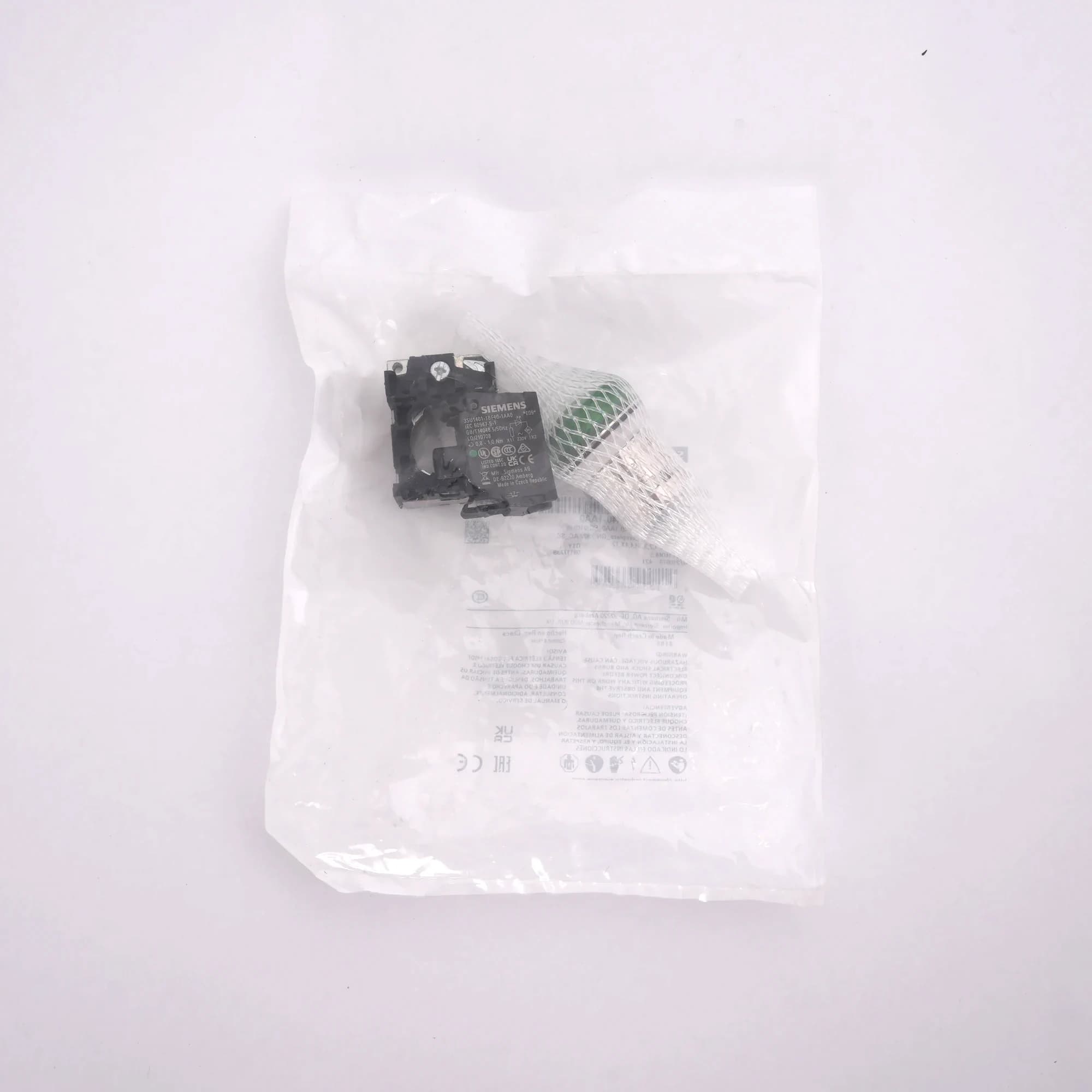 3SU1156-6AA40-1AA0_Световой индикатор 230В AC, зеленый_3