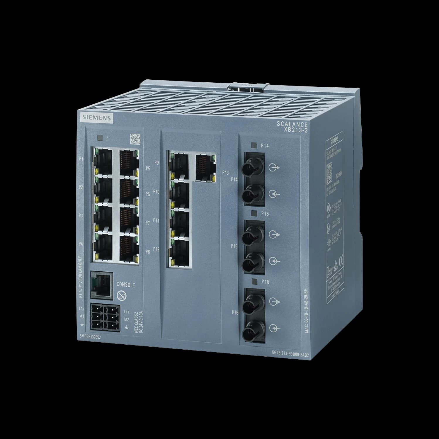 6GK5213-3BB00-2TB2_Управляемый коммутатор SCALANCE XB213-3 (ST, E/IP)