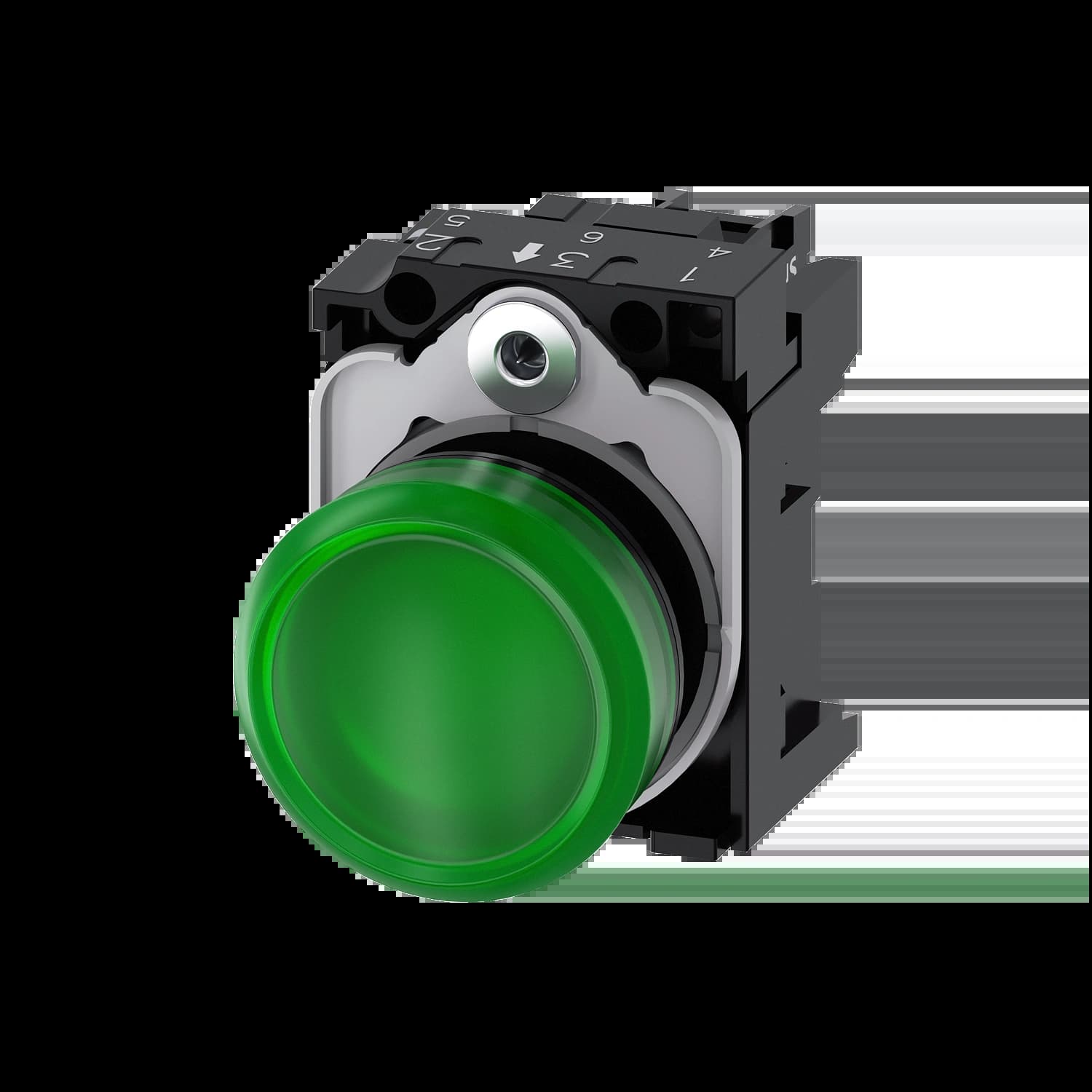 3SU1106-6AA40-1AA0_Световой индикатор 230В AC, зеленый