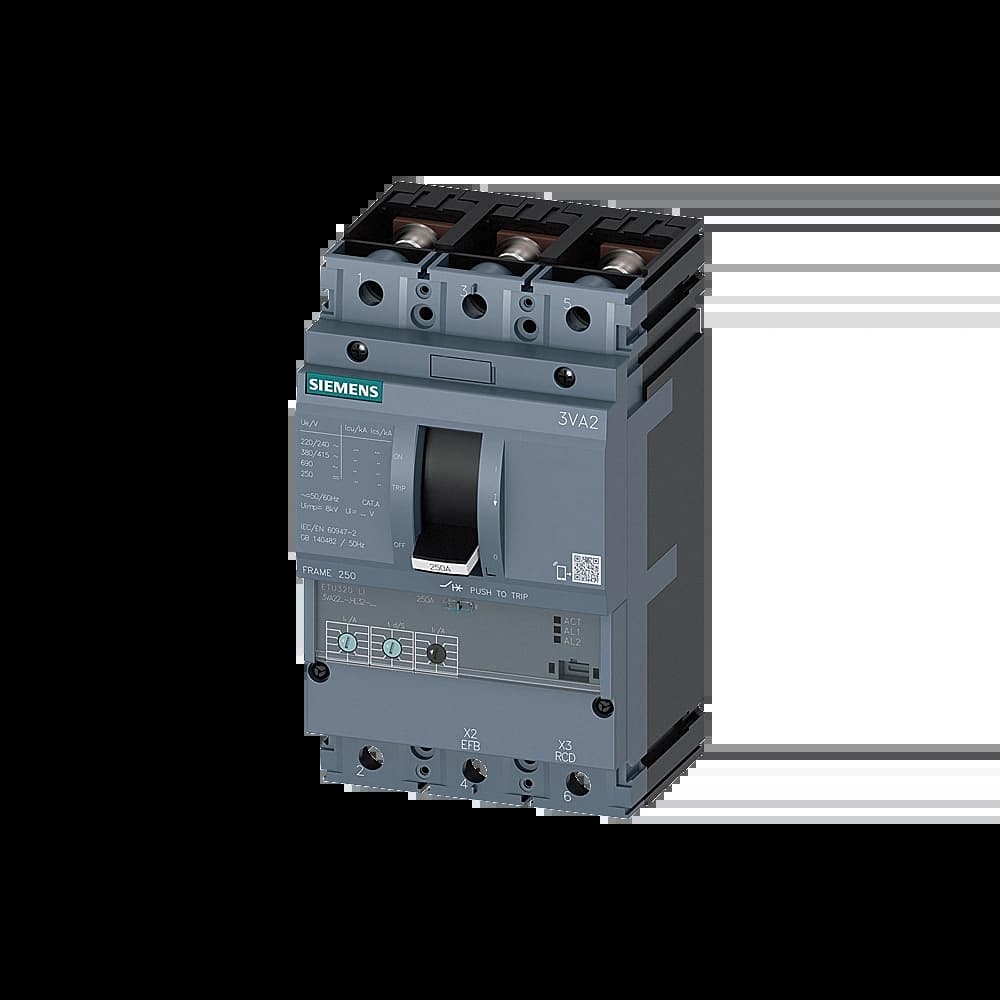3VA2216-5HL32-0AA0_Автомат 3P, 160 А, 55 кА, ETU320 LI, габарит 250_1