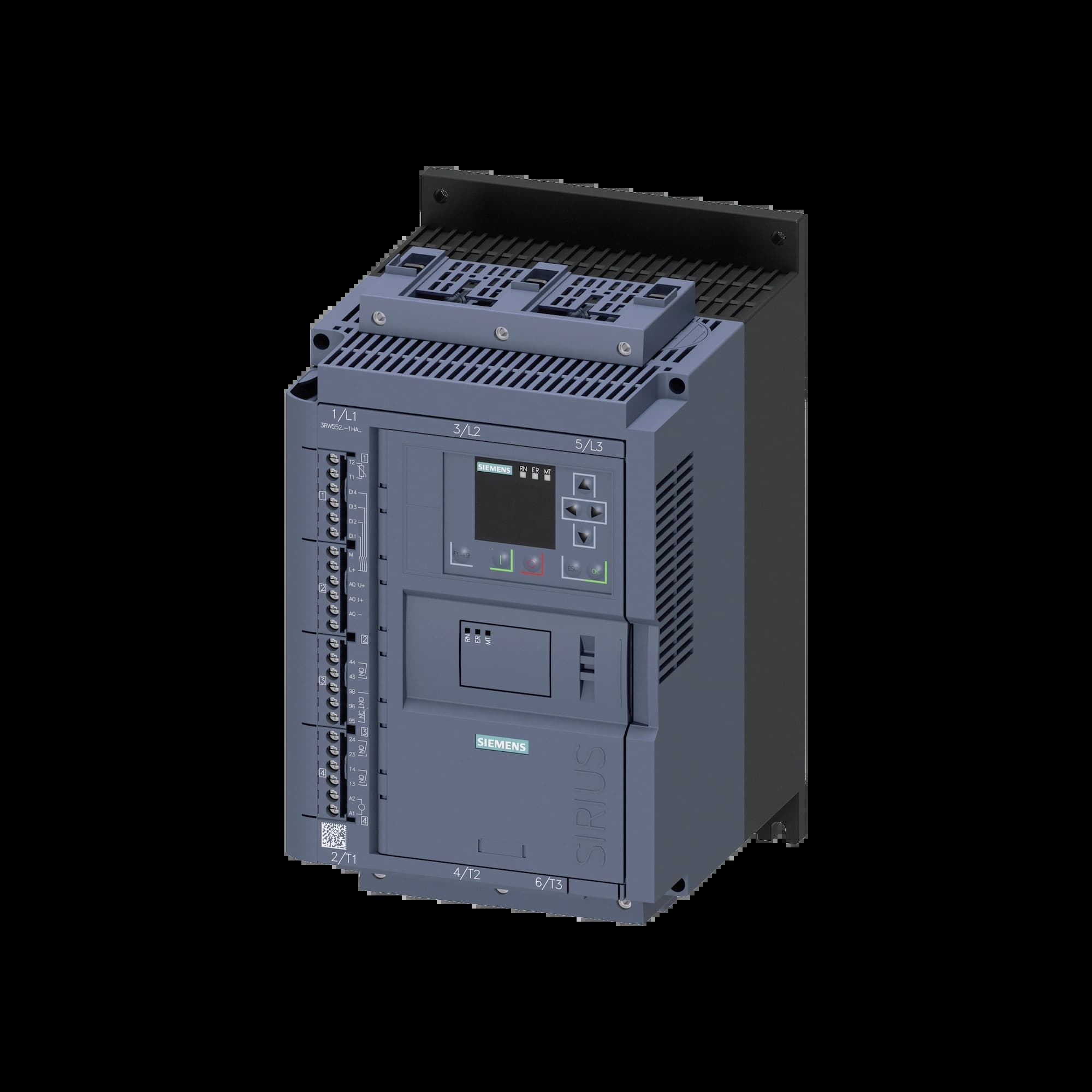 3RW5526-1HA14_Устройство плавного пуска SIRIUS 37кВт 77А 380В для сложных применений_3
